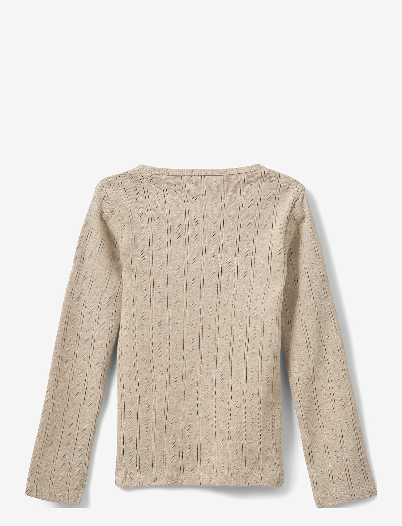 Sofie Schnoor Baby and Kids - PETRICIASY POINTELLE LONGSLEEVE TEE - långärmade t-shirts - beige - 1