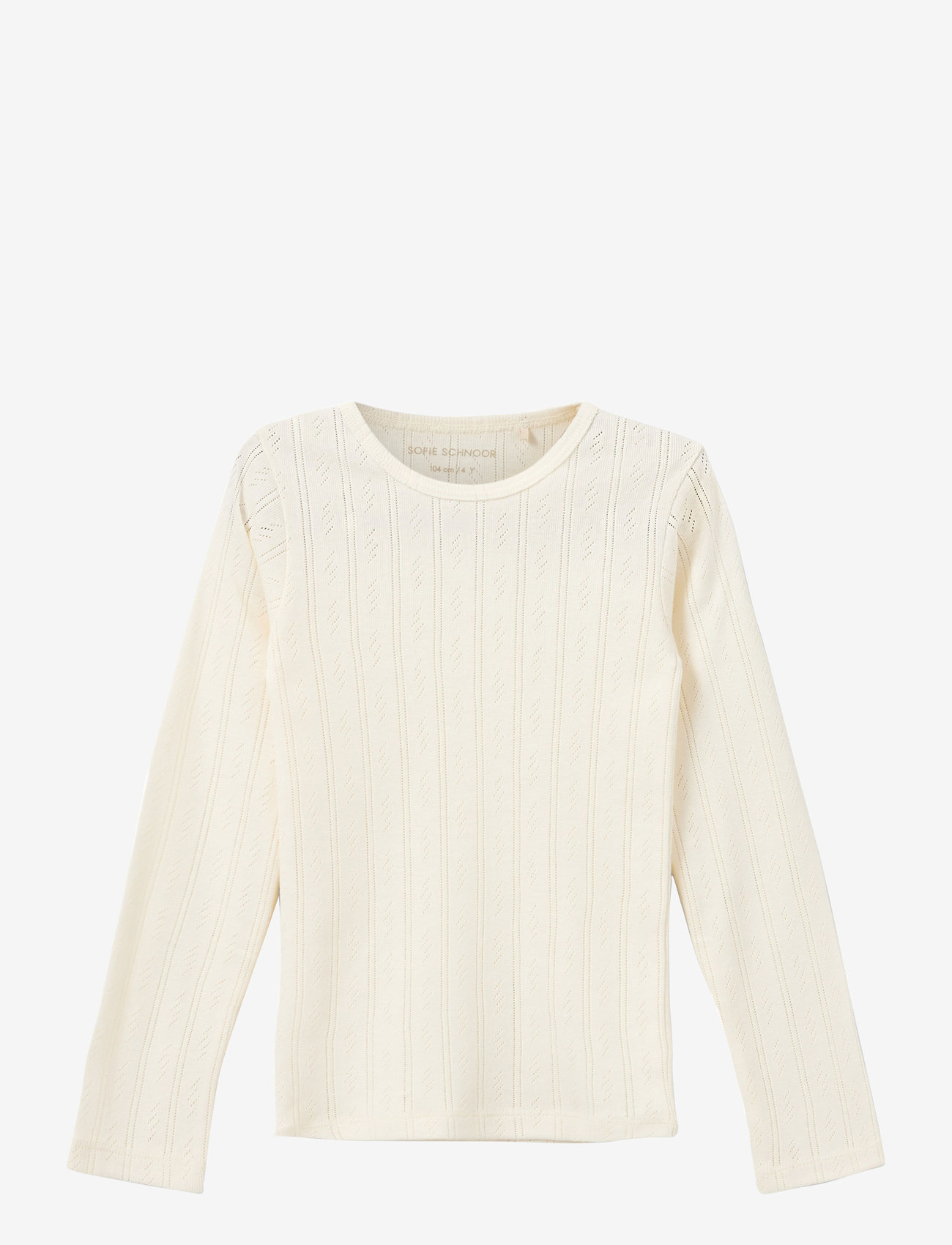 Sofie Schnoor Baby and Kids - PETRICIASY POINTELLE LONGSLEEVE TEE - langærmede t-shirts - off white - 0