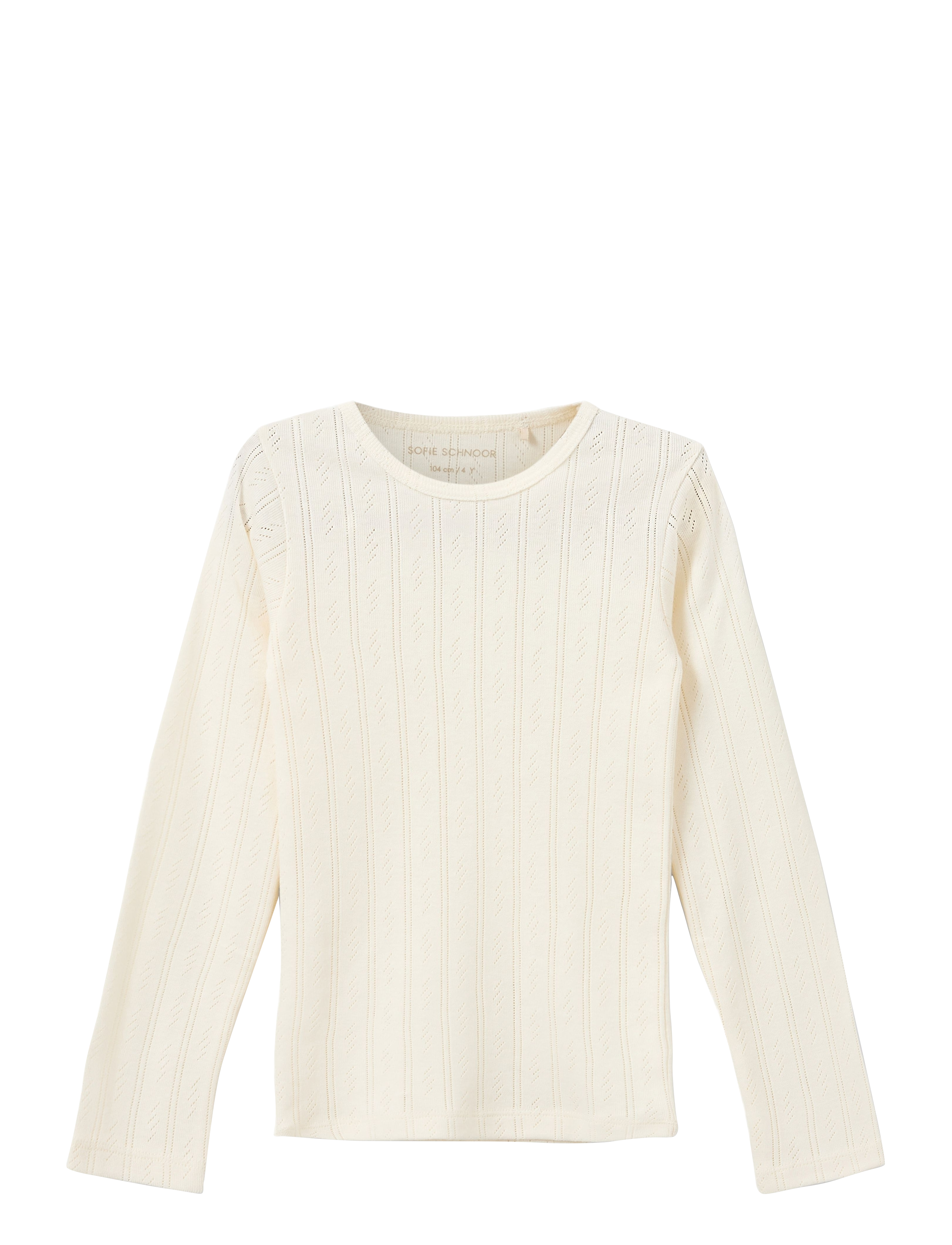 Sofie Schnoor Baby and Kids PETRICIASY POINTELLE LONGSLEEVE TEE - Kläder - OFF WHITE / cream