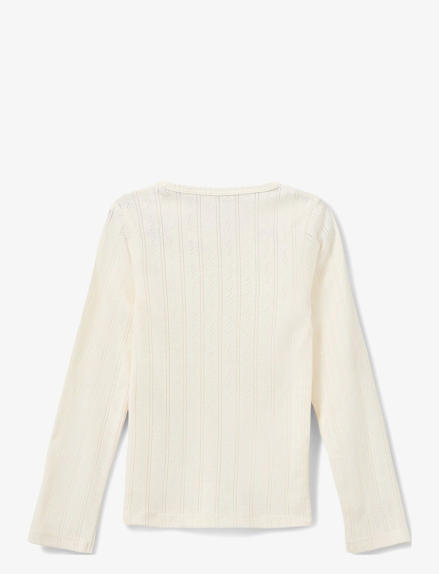 Sofie Schnoor Baby and Kids - PETRICIASY POINTELLE LONGSLEEVE TEE - långärmade t-shirts - off white - 1