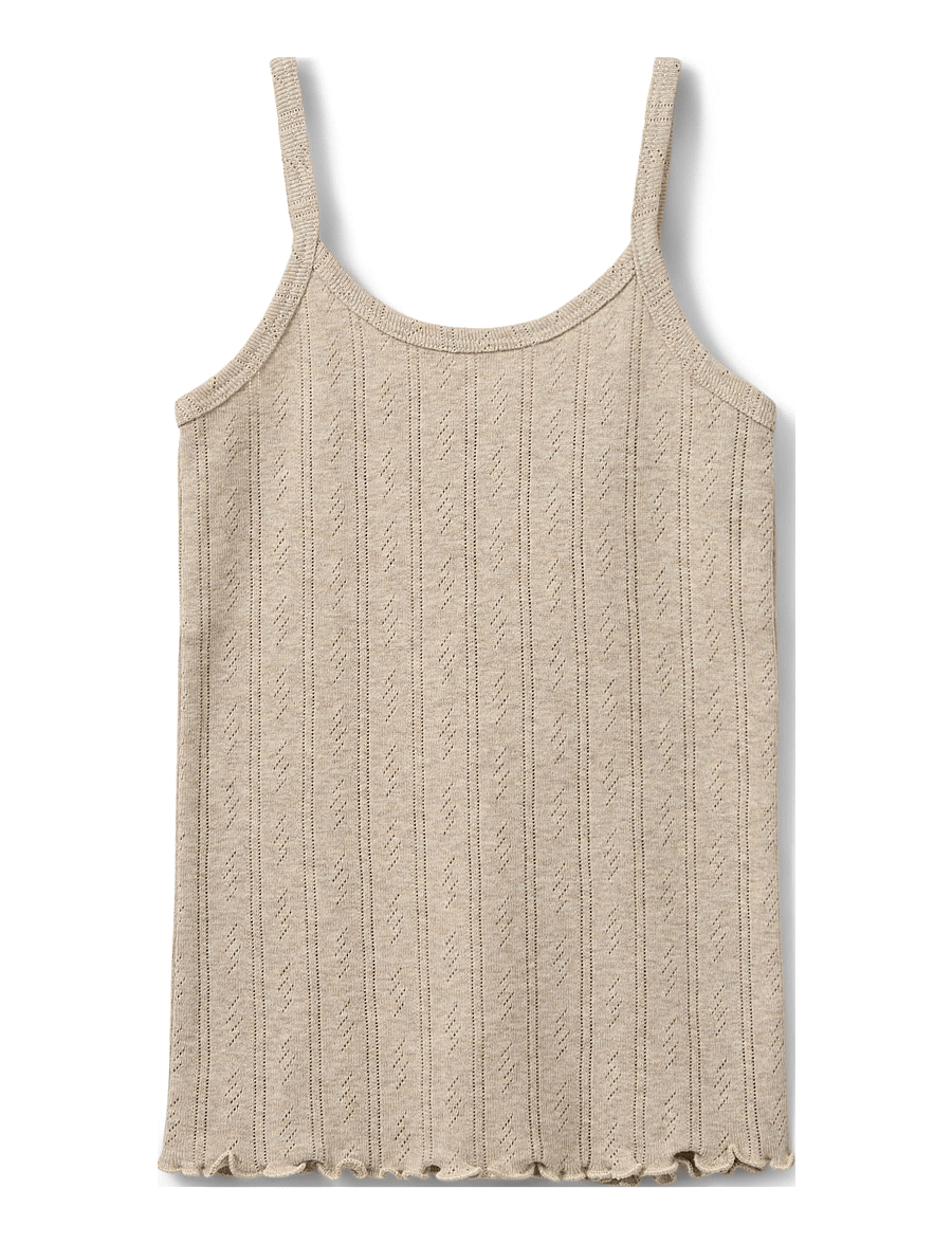 Sofie Schnoor Baby and Kids - FAUNASK TOP - linnen - beige melange - 0