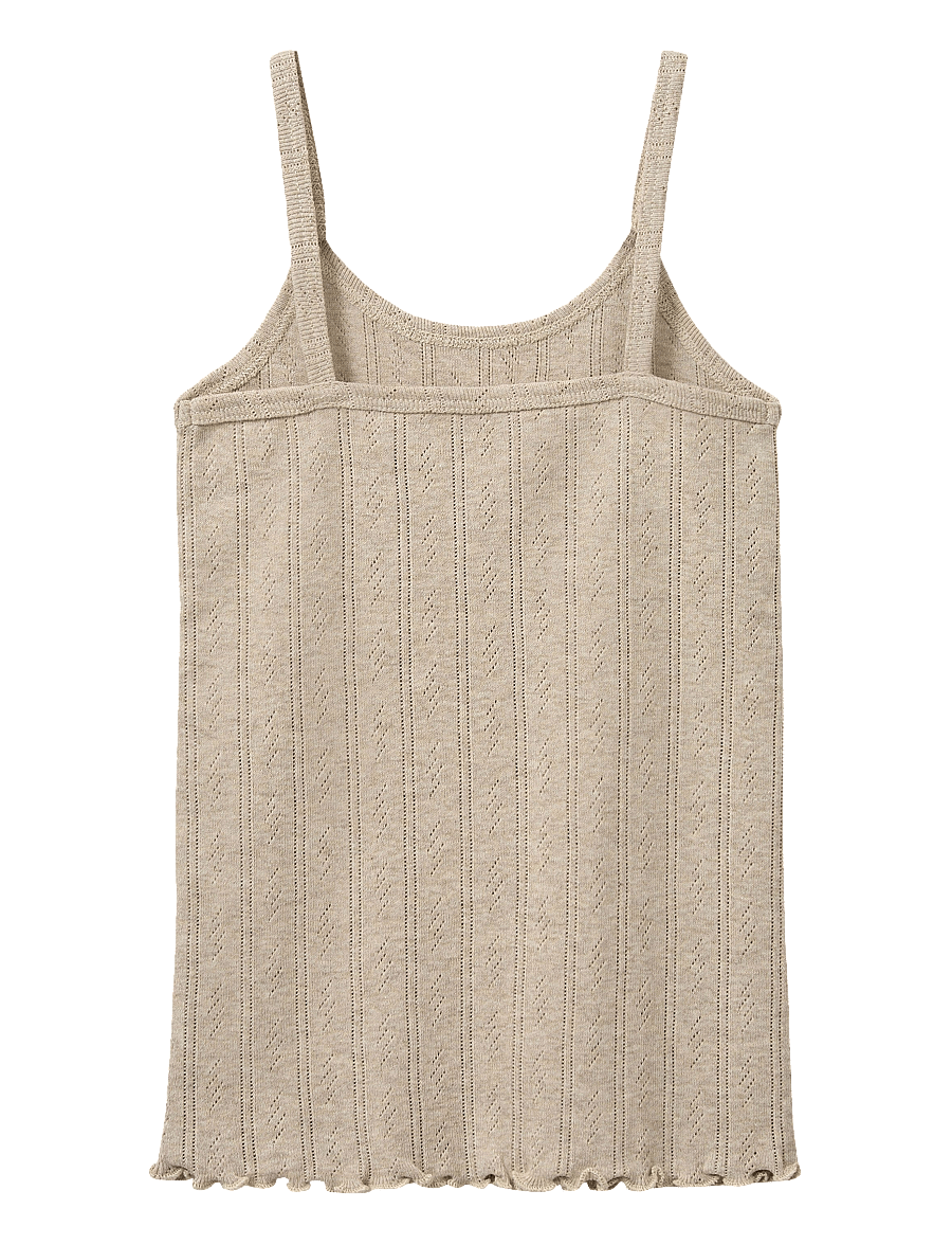 Sofie Schnoor Baby and Kids - FAUNASK TOP - linnen - beige melange - 1
