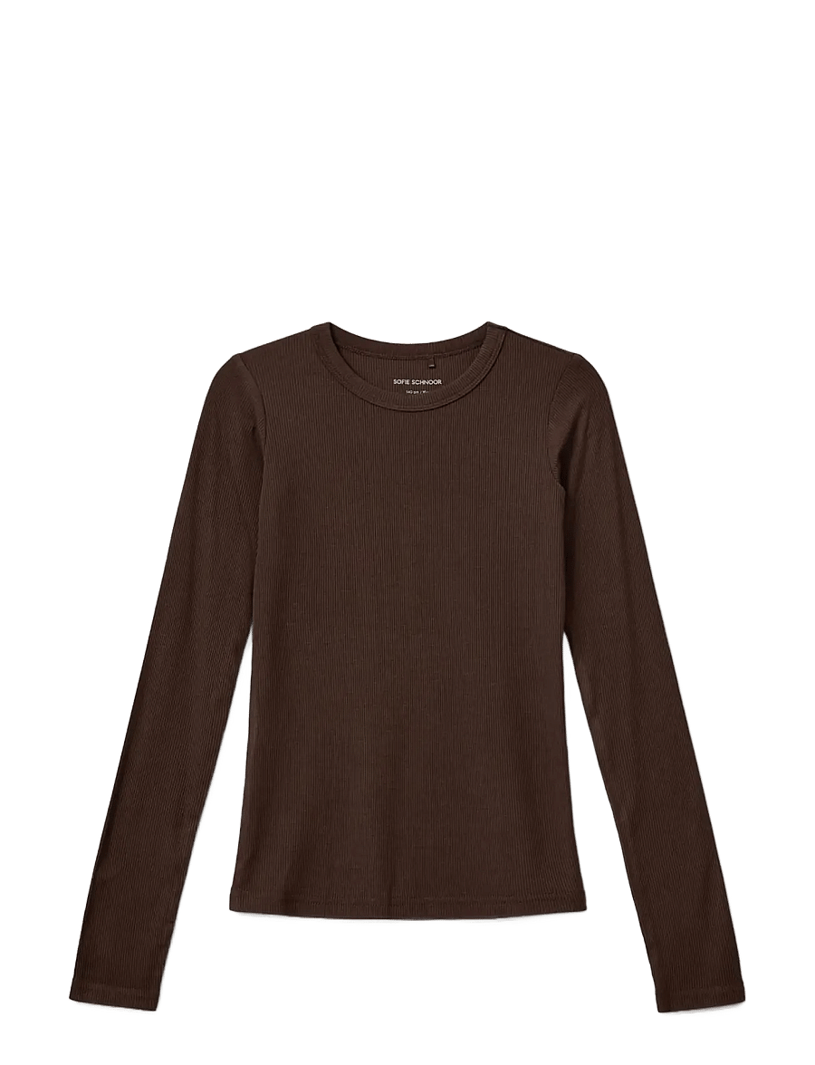Sofie Schnoor Baby and Kids - PETRICIASK T-SHIRT LONG SLEEVE - langärmelig - brown fudge - 0