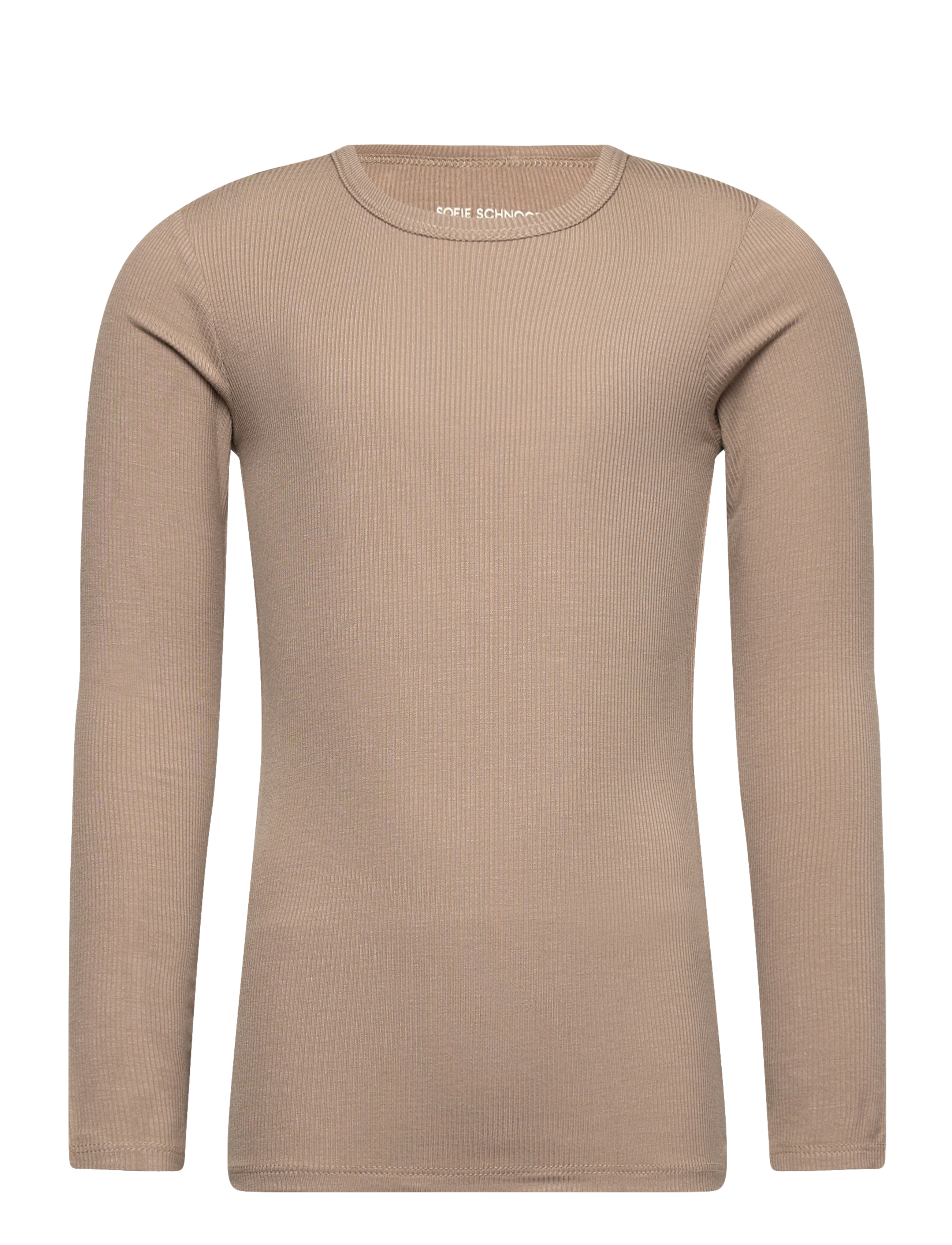 Sofie Schnoor Baby and Kids Petriciask T-Shirt Long Sleeve, 110, T-shirts, Beige - Long-sleeved Kinder
