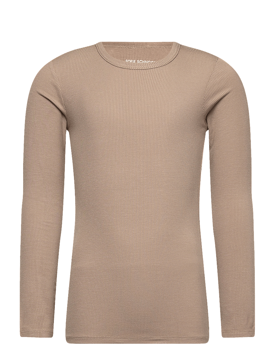 Sofie Schnoor Baby and Kids - PETRICIASK T-SHIRT LONG SLEEVE - langærmede t-shirts - dark sand - 0