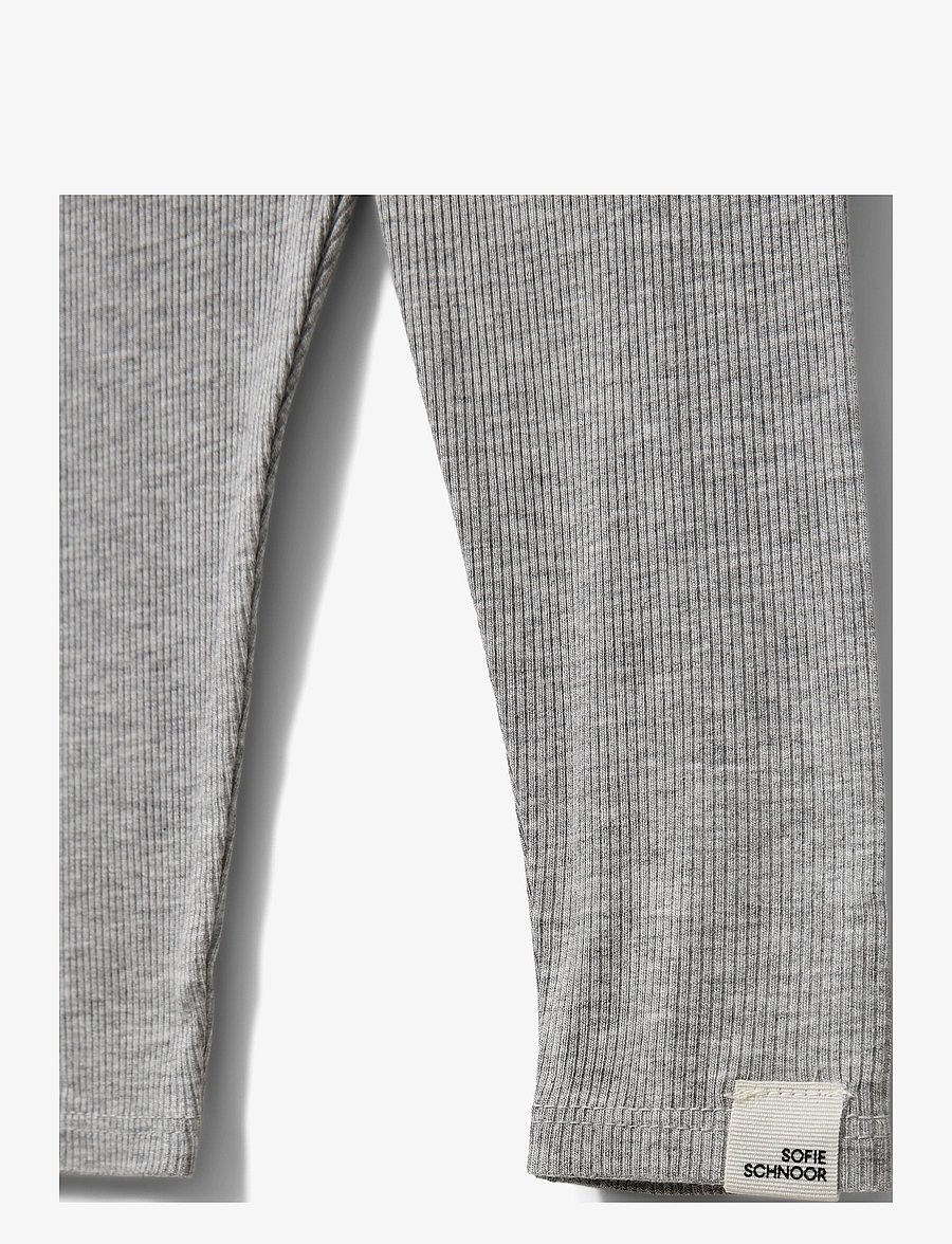Sofie Schnoor Baby and Kids - NALINESB LEGGINGS - leggings - grey mel - 2