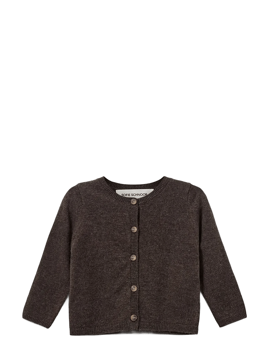 Sofie Schnoor Baby and Kids - CISSESB CARDIGAN - cardigans - brown fudge - 0