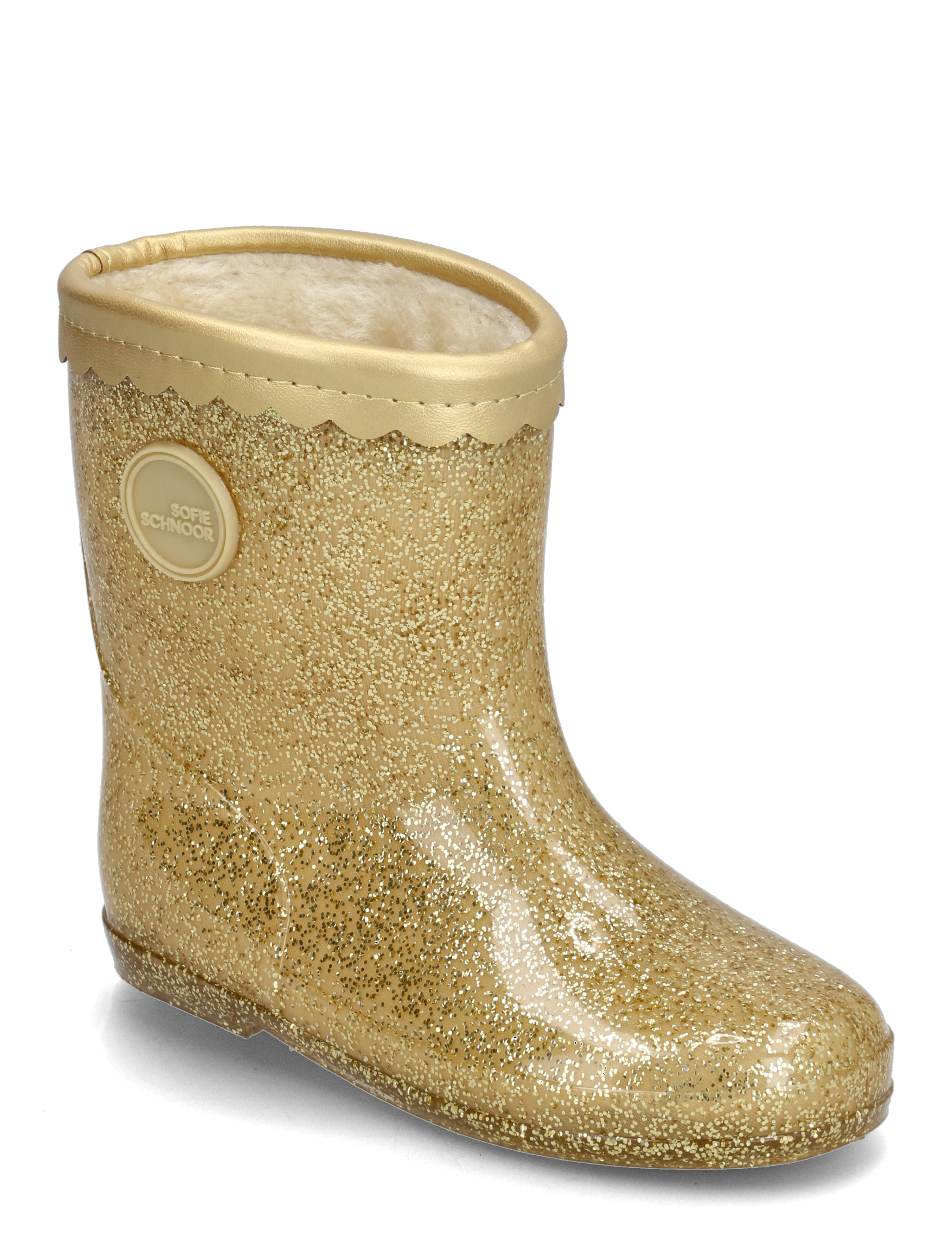 Sofie Schnoor Baby and Kids MELLYSK RUBBER BOOT - Shoes - CHAMPAGNE / gold