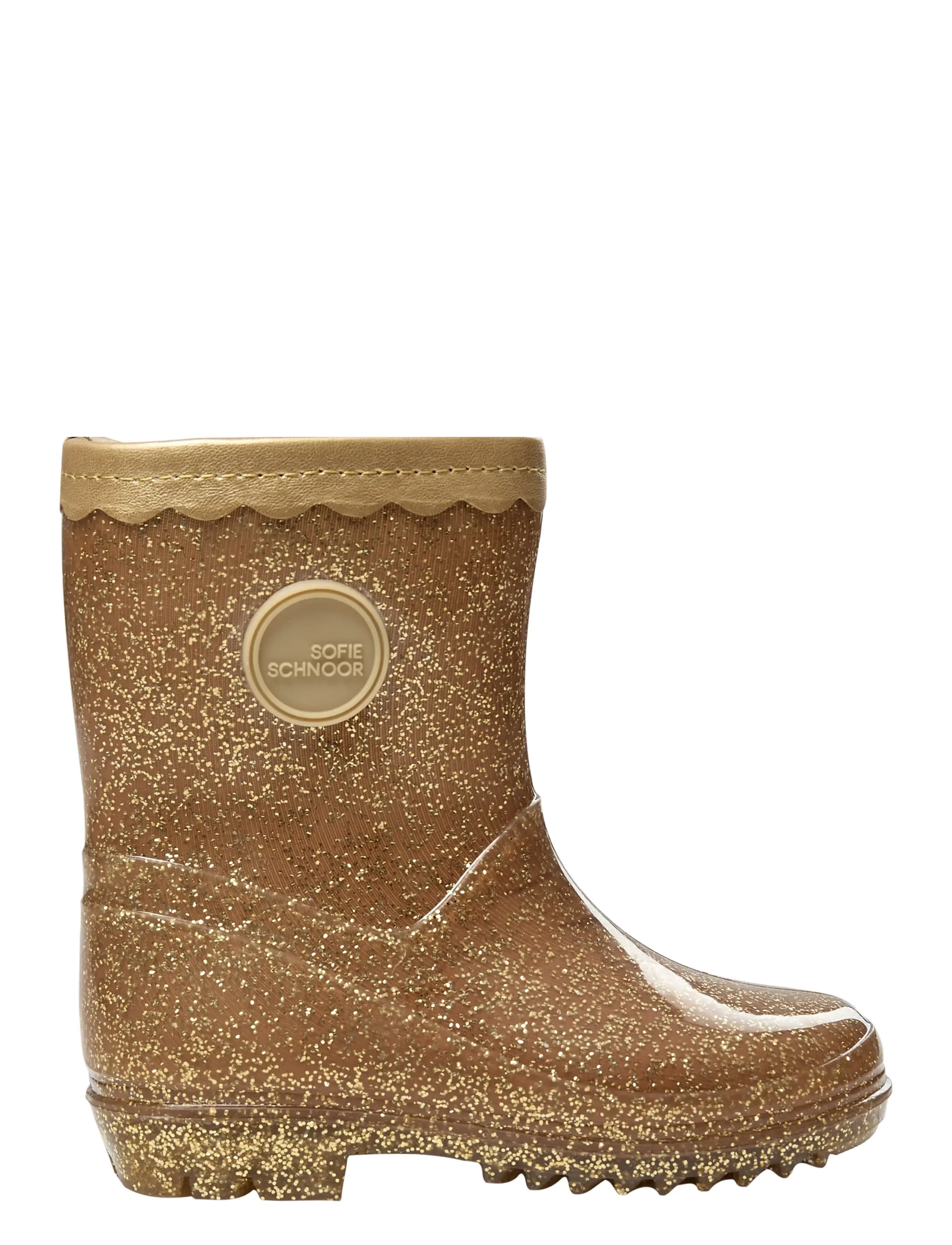 Sofie Schnoor Baby and Kids PERLASK RUBBER BOOT W: LINING - Gummistövlar - CHAMPAGNE / gold