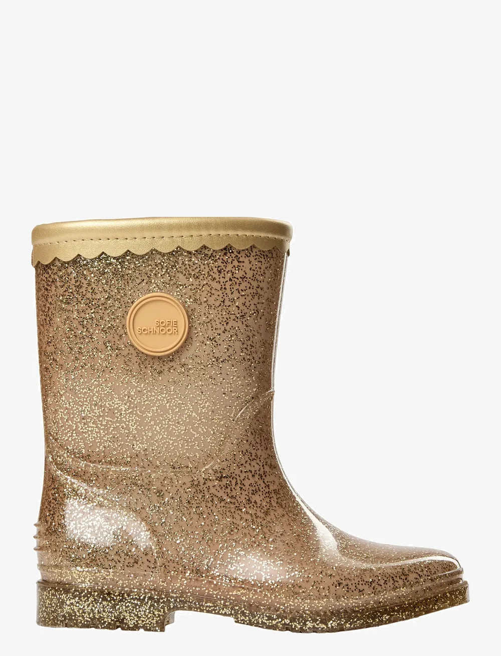 Sofie Schnoor Baby and Kids - NILLESK RUBBER BOOT W. LINING - gummistøvler med for - champagne - 0