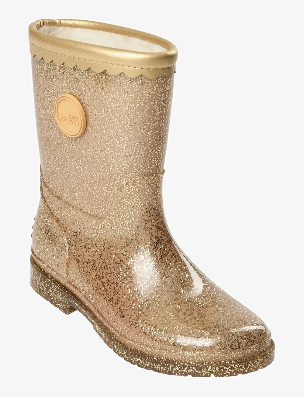 Sofie Schnoor Baby and Kids - NILLESK RUBBER BOOT W. LINING - gummistøvler med for - champagne - 1