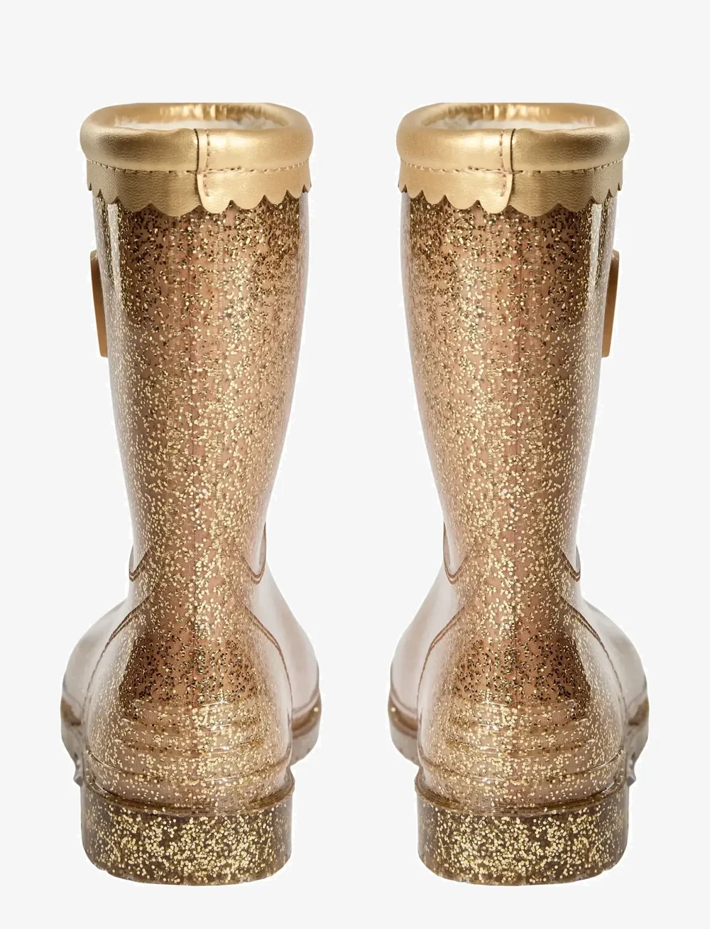 Sofie Schnoor Baby and Kids - NILLESK RUBBER BOOT W. LINING - gummistøvler med for - champagne - 3