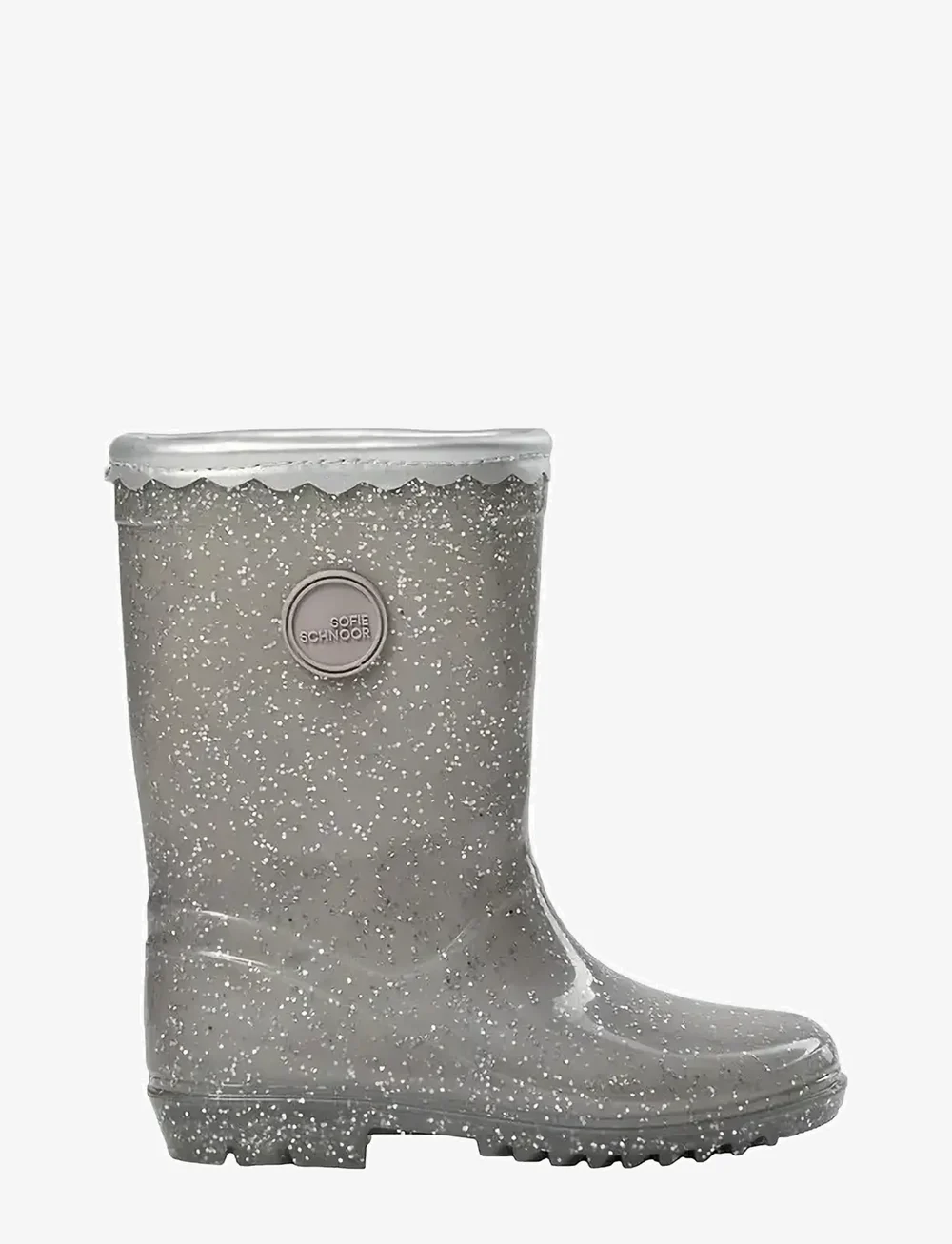 Sofie Schnoor Baby and Kids - NILLESK RUBBER BOOT W. LINING - gummistøvler med for - silver - 1