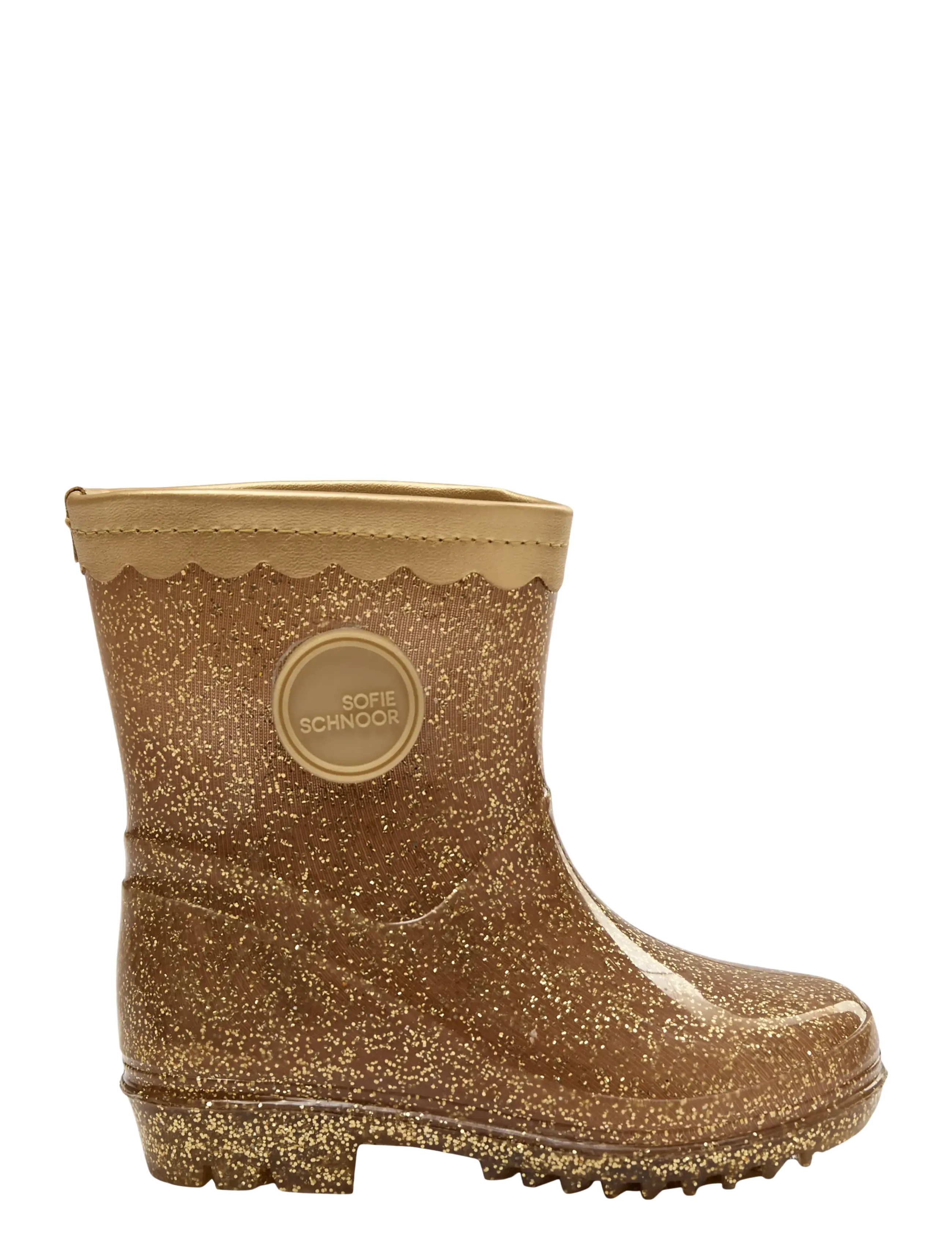 Sofie Schnoor Baby and Kids PERLASK RUBBER BOOT W/O. LINING - Gummistövlar - CHAMPAGNE / gold