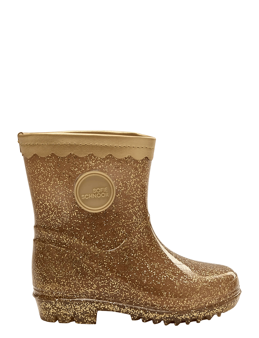 Sofie Schnoor Baby and Kids - PERLASK RUBBER BOOT W/O. LINING - gummistøvler uden for - champagne - 0