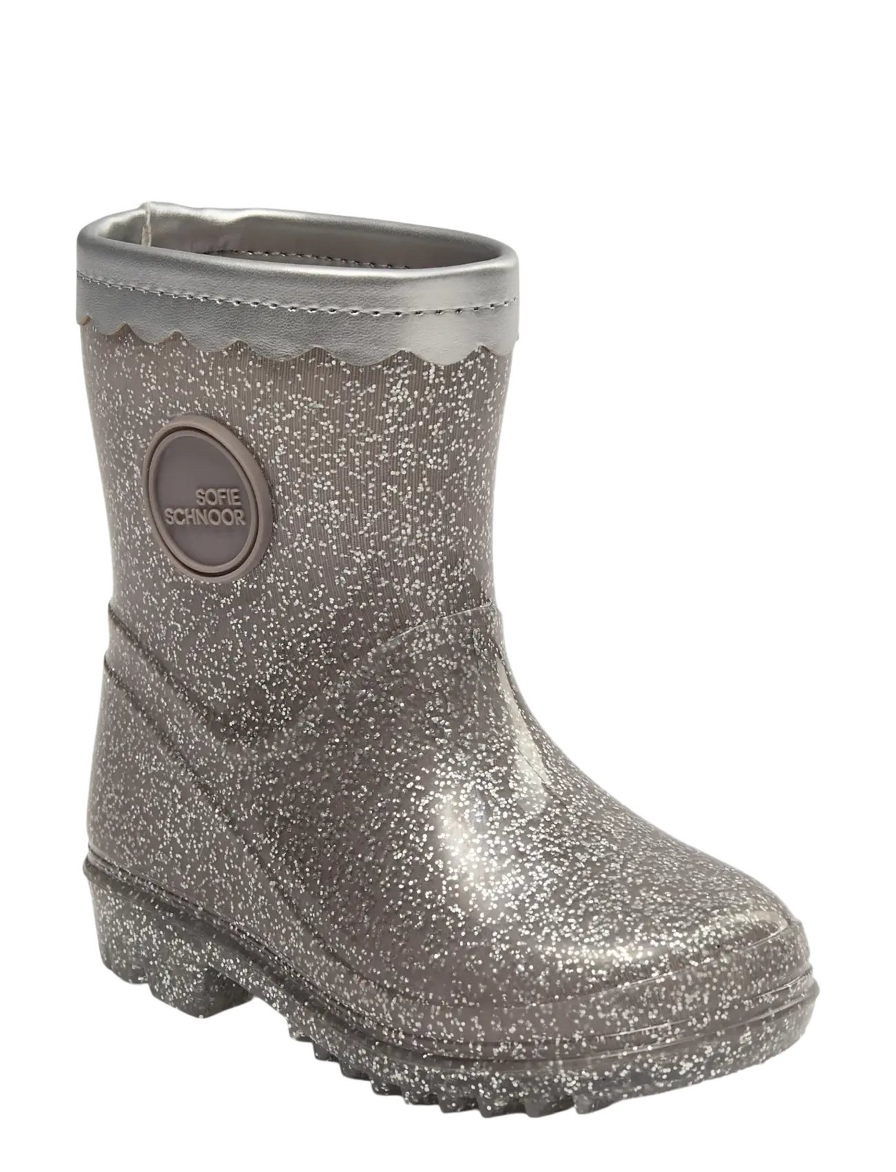 Sofie Schnoor Baby and Kids - PERLASK RUBBER BOOT W/O. LINING - voodrita kummikud - silver - 1