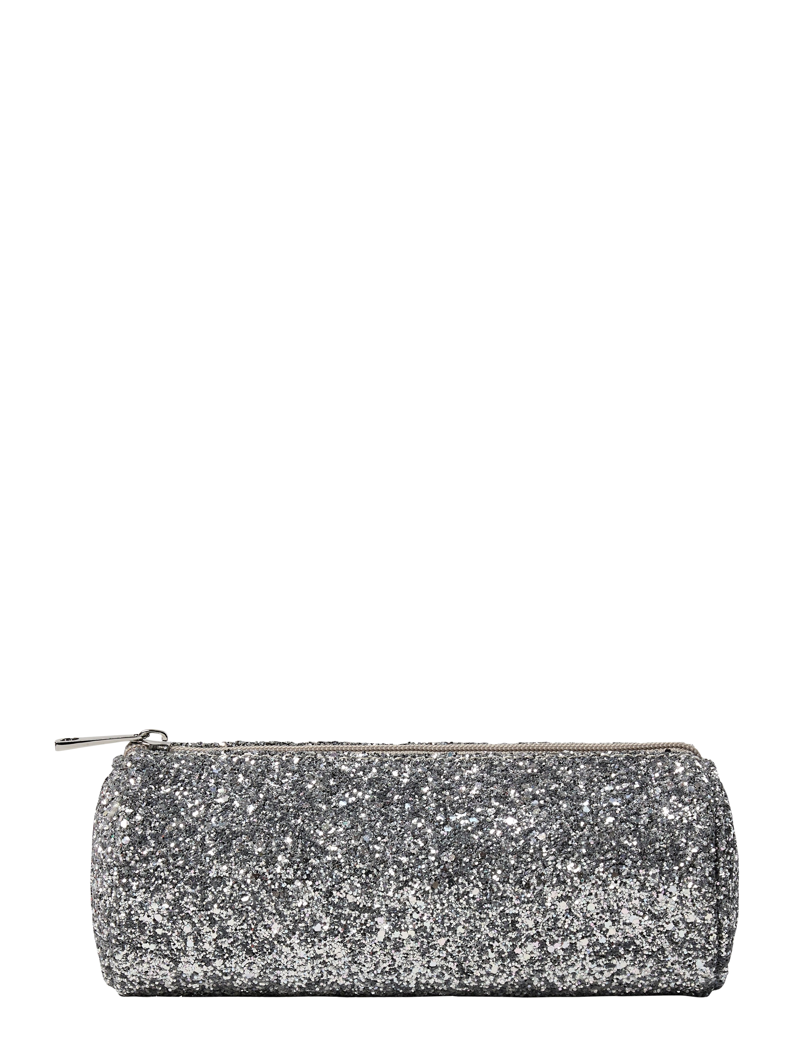 Sofie Schnoor Baby and Kids Pencil Case Round, Børn, Glitter Rund Penalhus, Sølv, Str: ONE SIZE