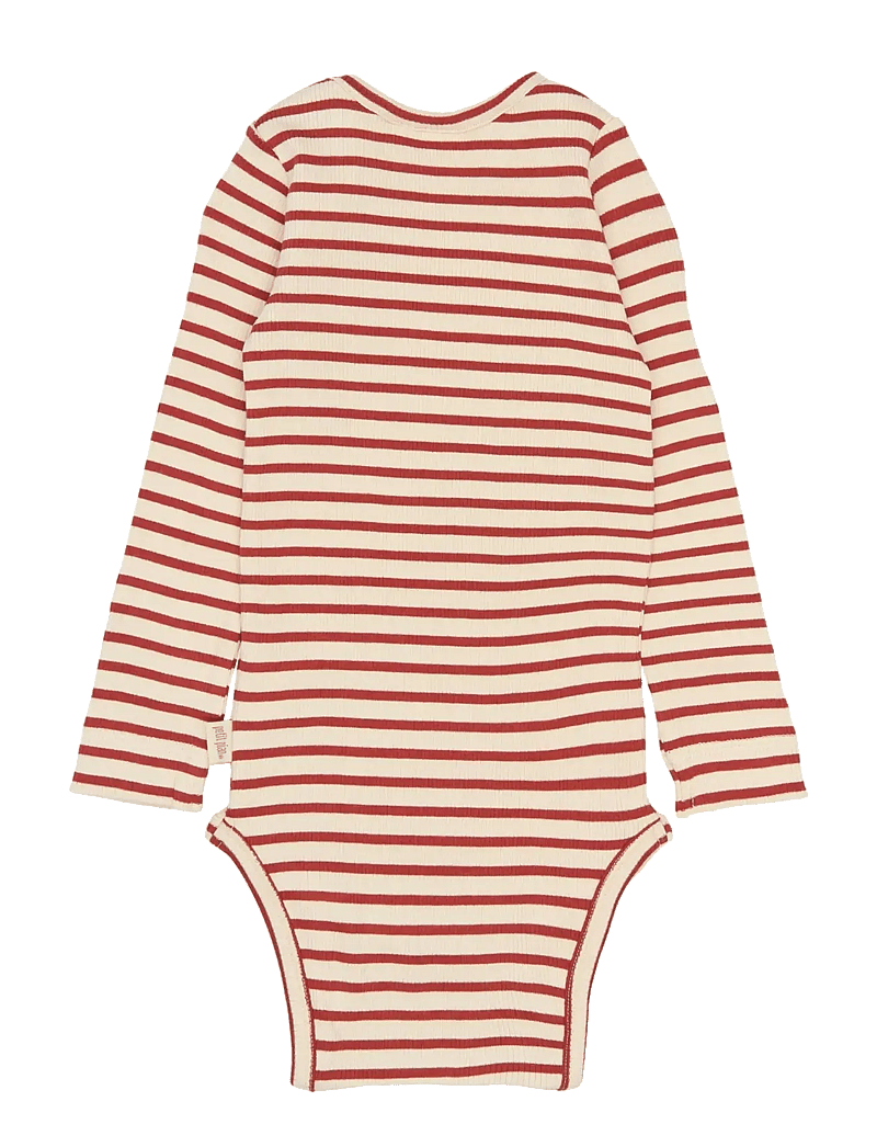 Petit Piao - PPSky L_S Body - langärmelige bodys - cinnabar striped - 2