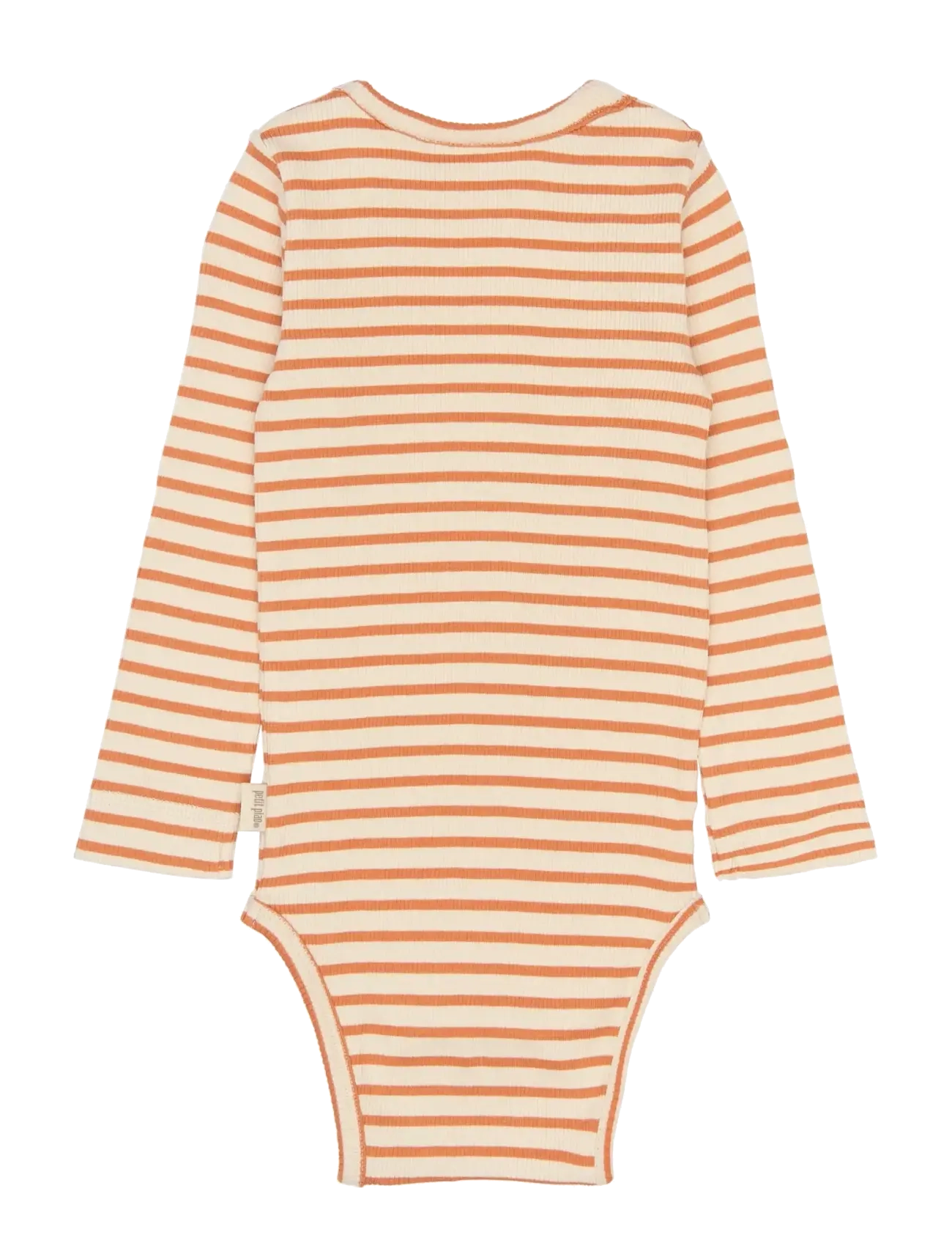 Petit Piao - PPSky L_S Body - long-sleeved bodies - coral gold striped - 2