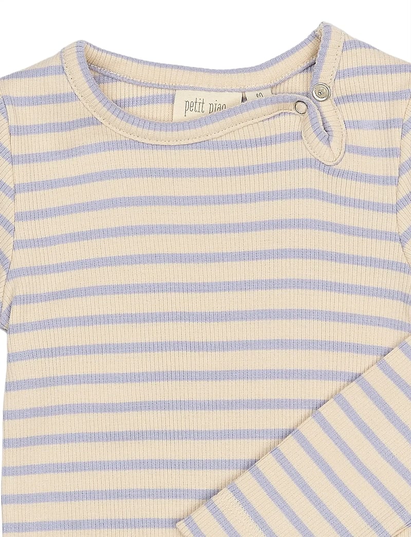 Petit Piao - PPSky L_S Body - pikkade varrukatega bodid - cosmic sky striped - 2