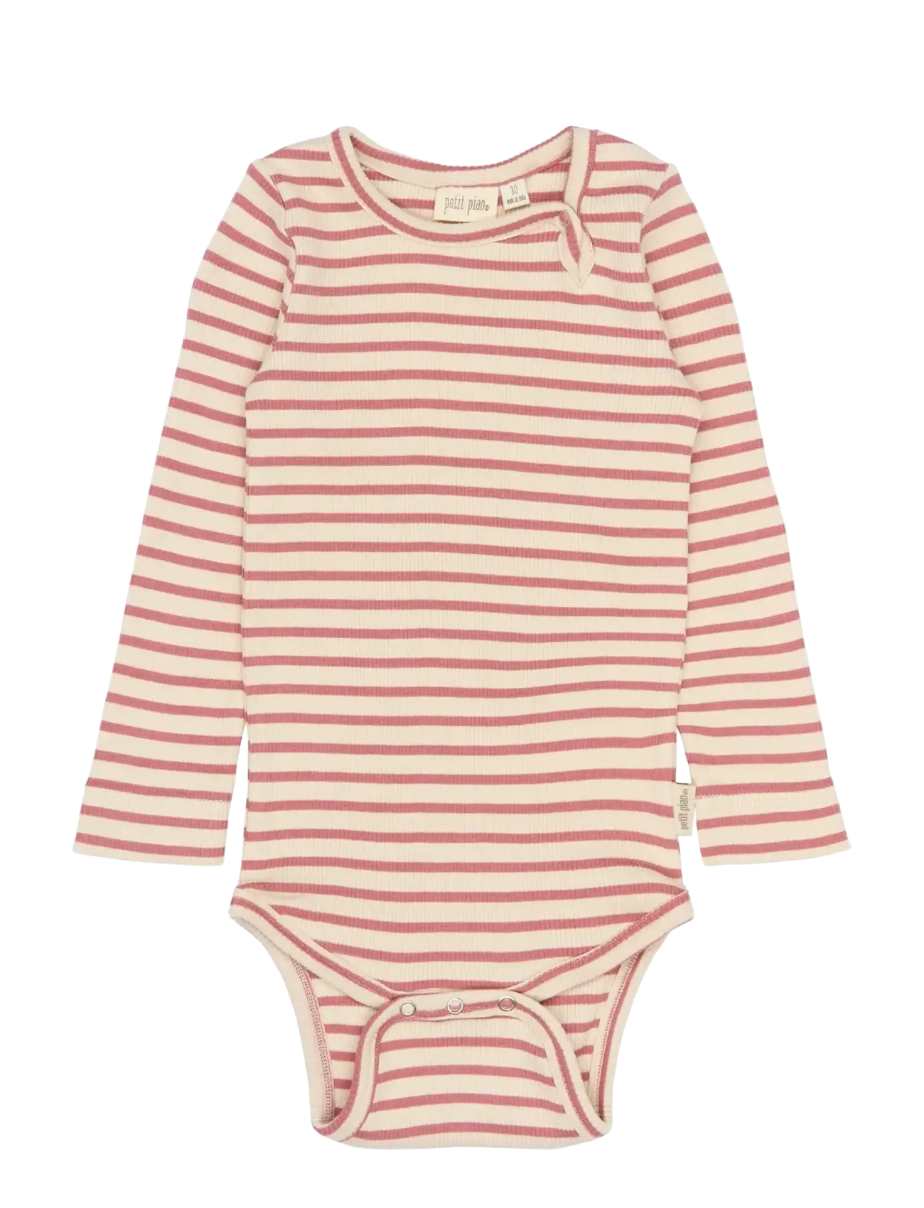 Petit Piao PPSky L_S Body - Petit Piao - DUSTY ROSE STRIPED / pink/rose