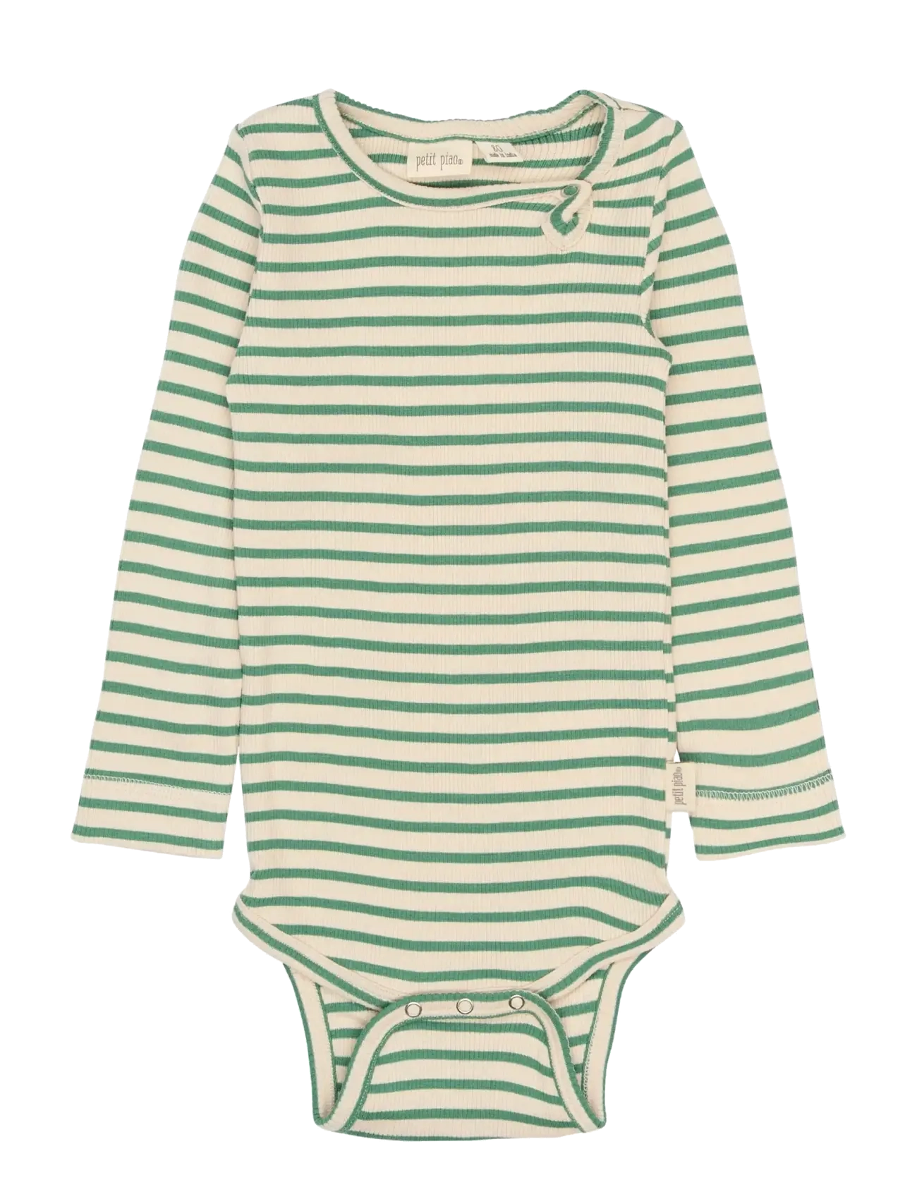 Petit Piao PPSky L_S Body - Petit Piao - FROSTY SPRUCE STRIPED / green