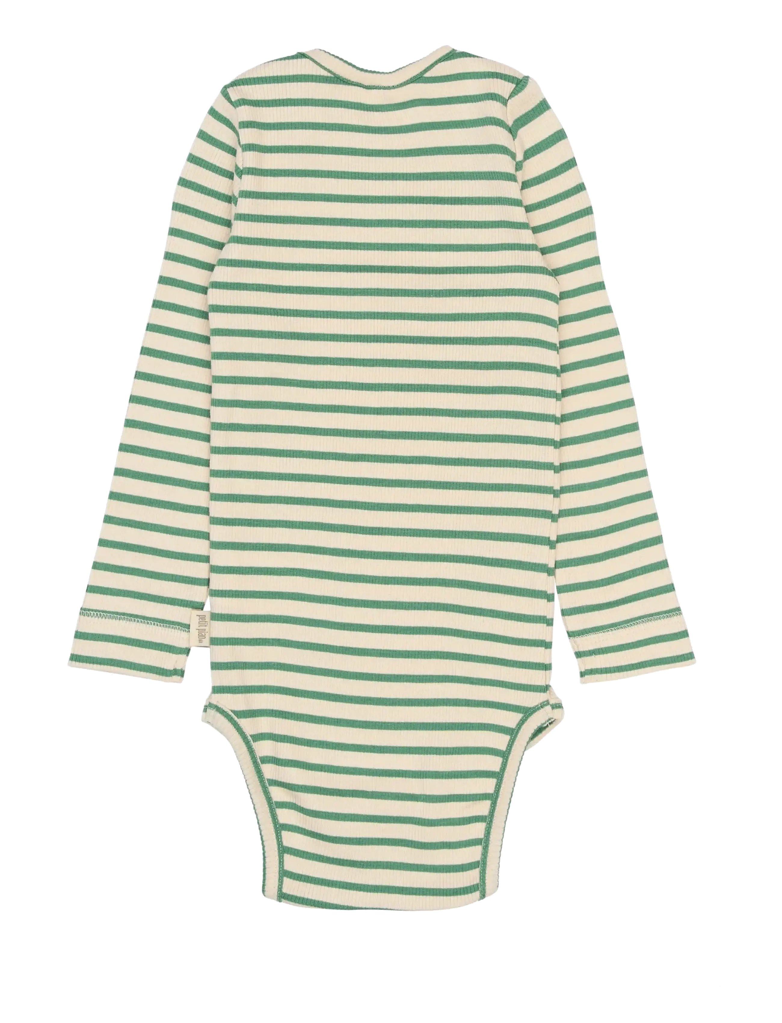Petit Piao - PPSky L_S Body - long-sleeved bodies - frosty spruce striped - 1