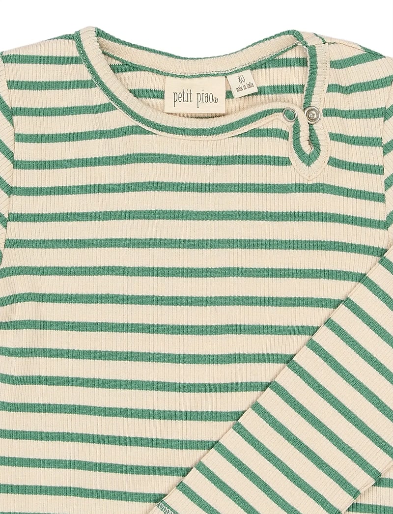 Petit Piao - PPSky L_S Body - rāpulīši ar garām piedurknēm - frosty spruce striped - 2