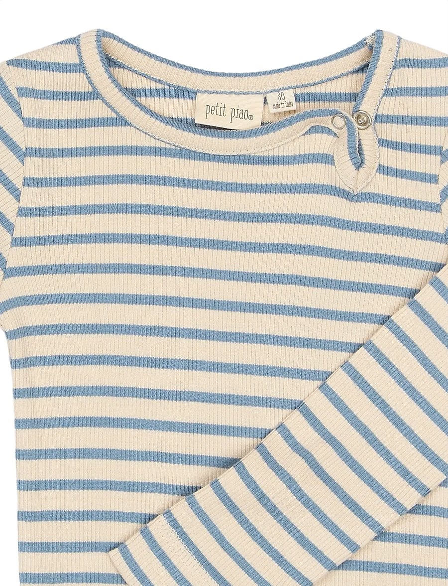 Petit Piao - PPSky L_S Body - pikkade varrukatega bodid - infinity striped - 2
