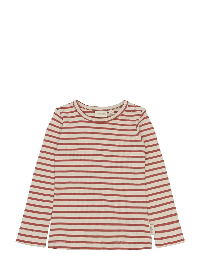 Petit Piao - PPSky L_S Tee - langärmelig - cinnabar striped - 0