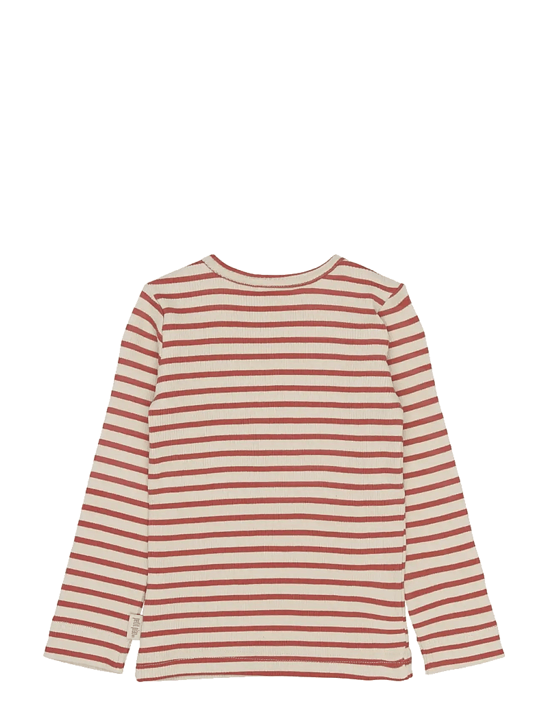 Petit Piao - PPSky L_S Tee - langärmelig - cinnabar striped - 1