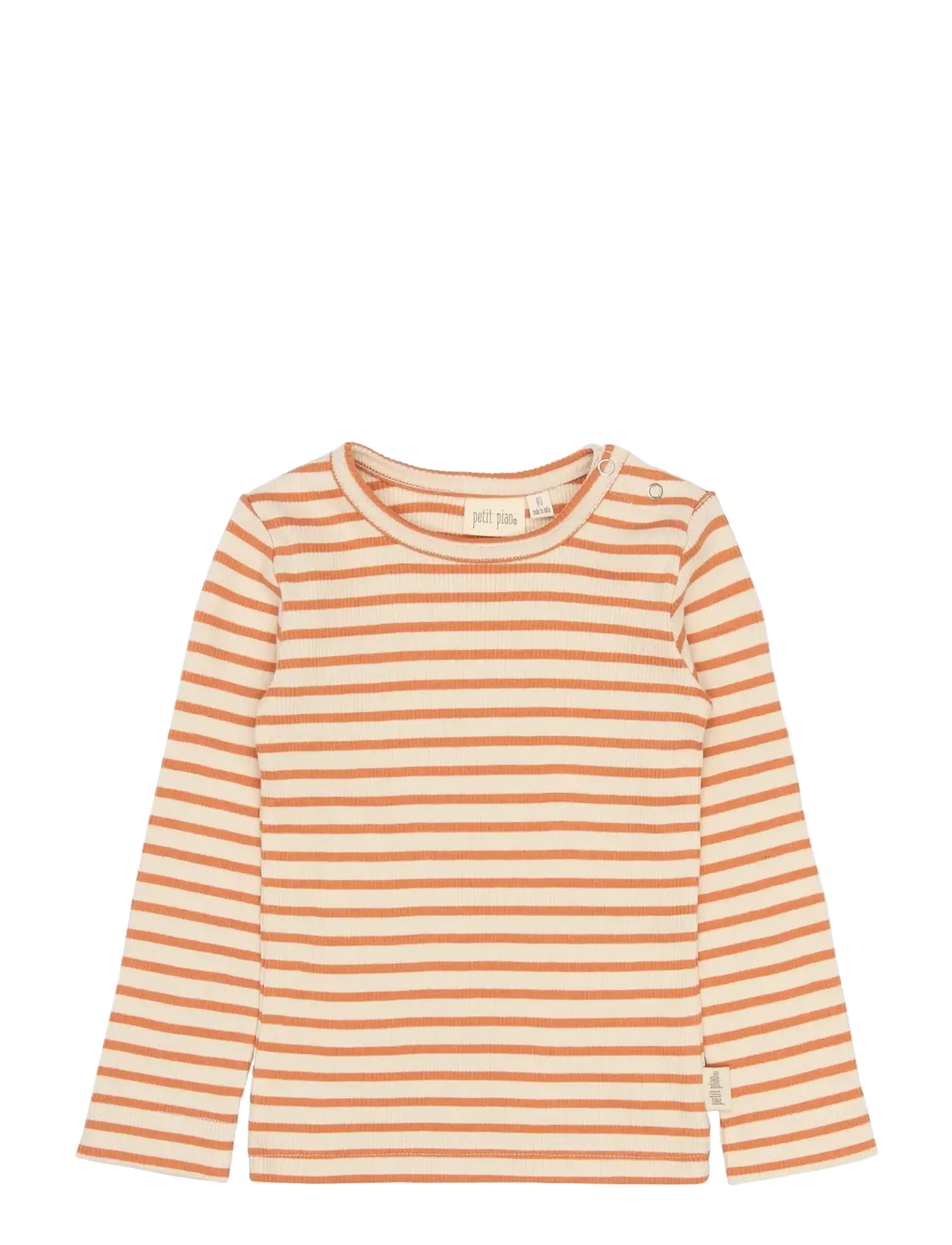 Petit Piao Ppsky L_S Tee, 116, T-shirts, Orange - Long-sleeved Kinder
