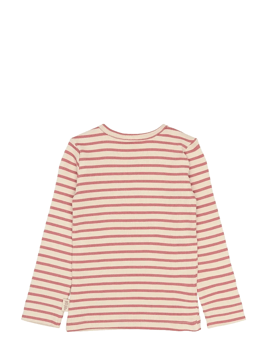 Petit Piao - PPSky L_S Tee - pikkade varrukatega t-särgid - dusty rose striped - 1