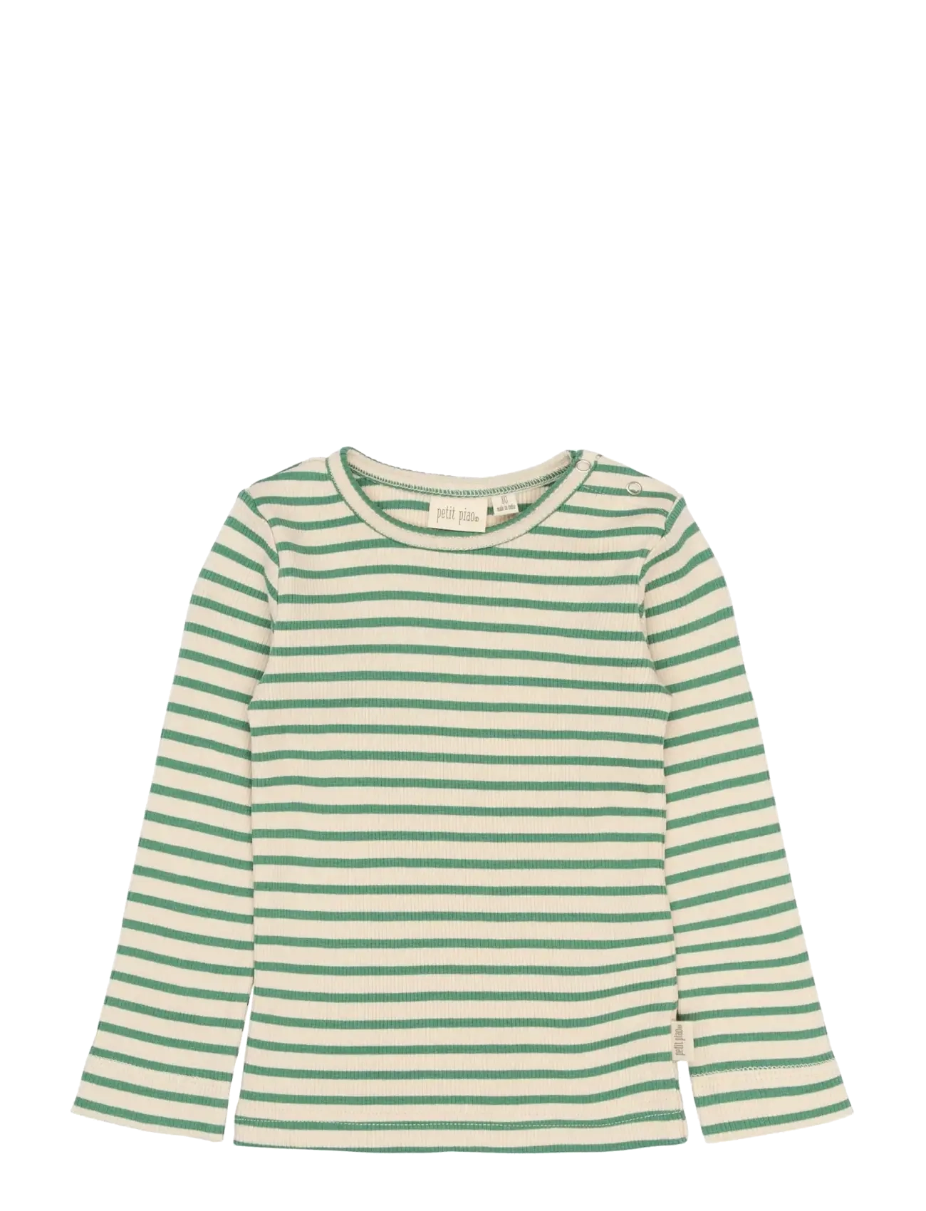 Petit Piao - PPSky L_S Tee - długi rękaw - frosty spruce striped - 1