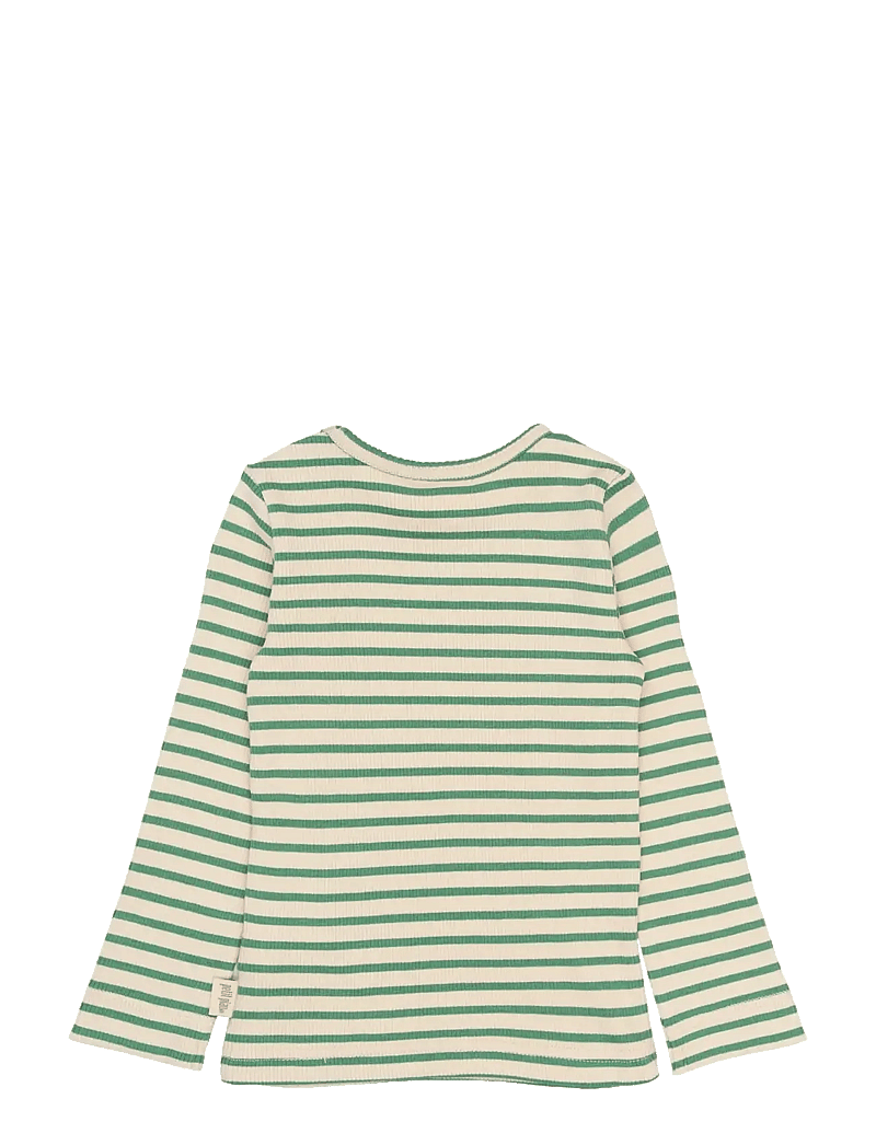 Petit Piao - PPSky L_S Tee - pikkade varrukatega t-särgid - frosty spruce striped - 2