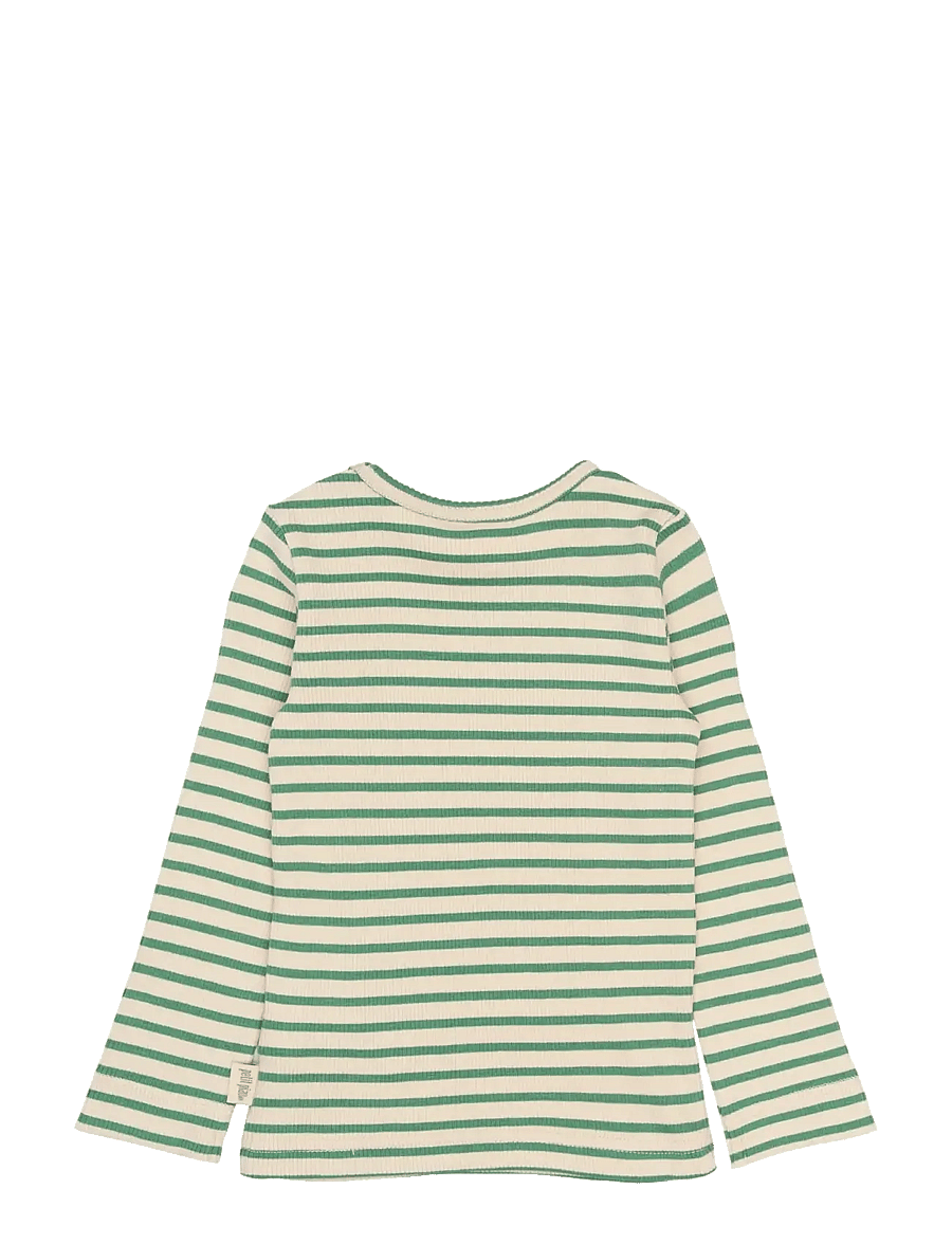 Petit Piao - PPSky L_S Tee - długi rękaw - frosty spruce striped - 2