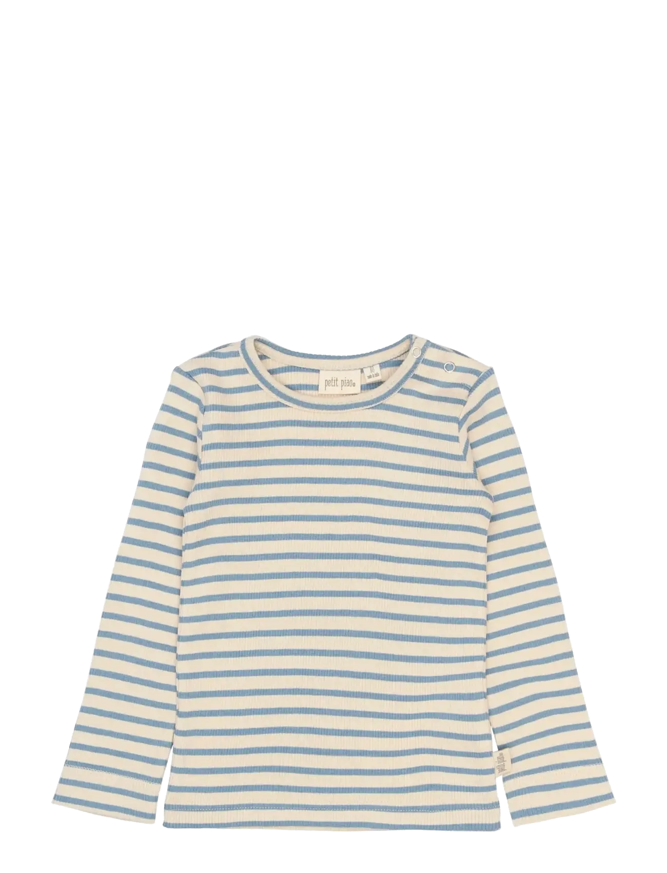 Petit Piao Ppsky L_S Tee, 116, T-shirts, Blau - Long-sleeved Kinder