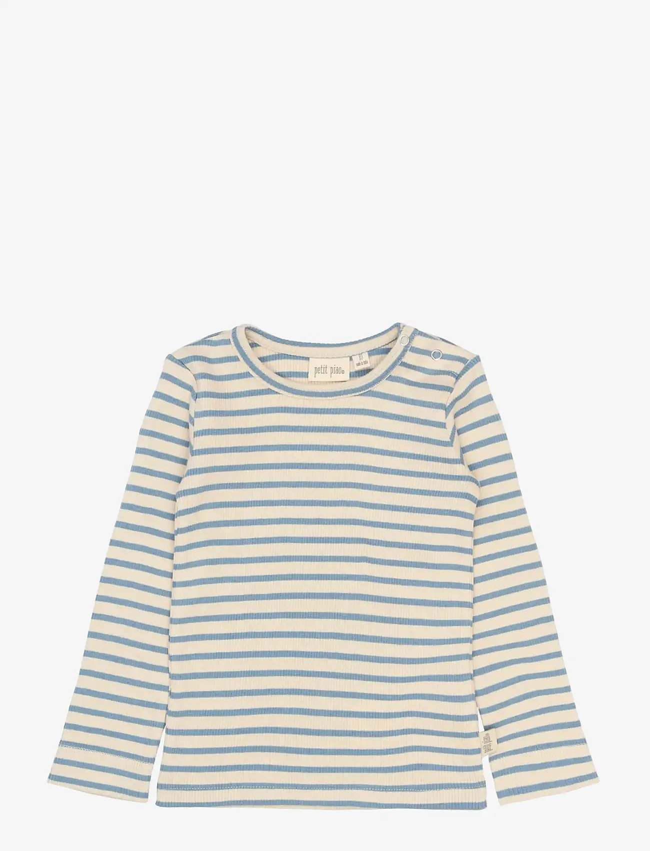 Petit Piao - PPSky L_S Tee - long-sleeved t-shirts - infinity striped - 0