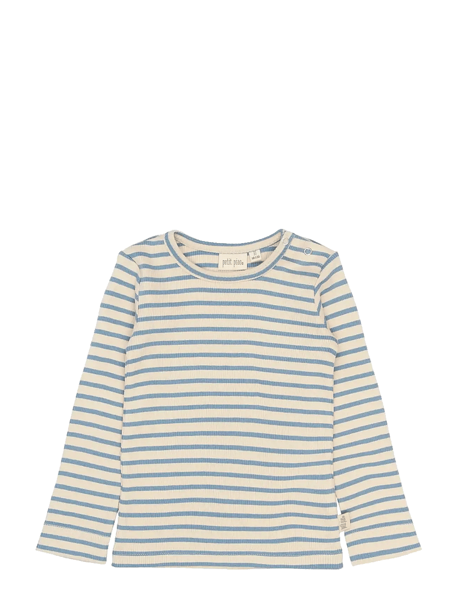 Petit Piao - PPSky L_S Tee - langærmede t-shirts - infinity striped - 0