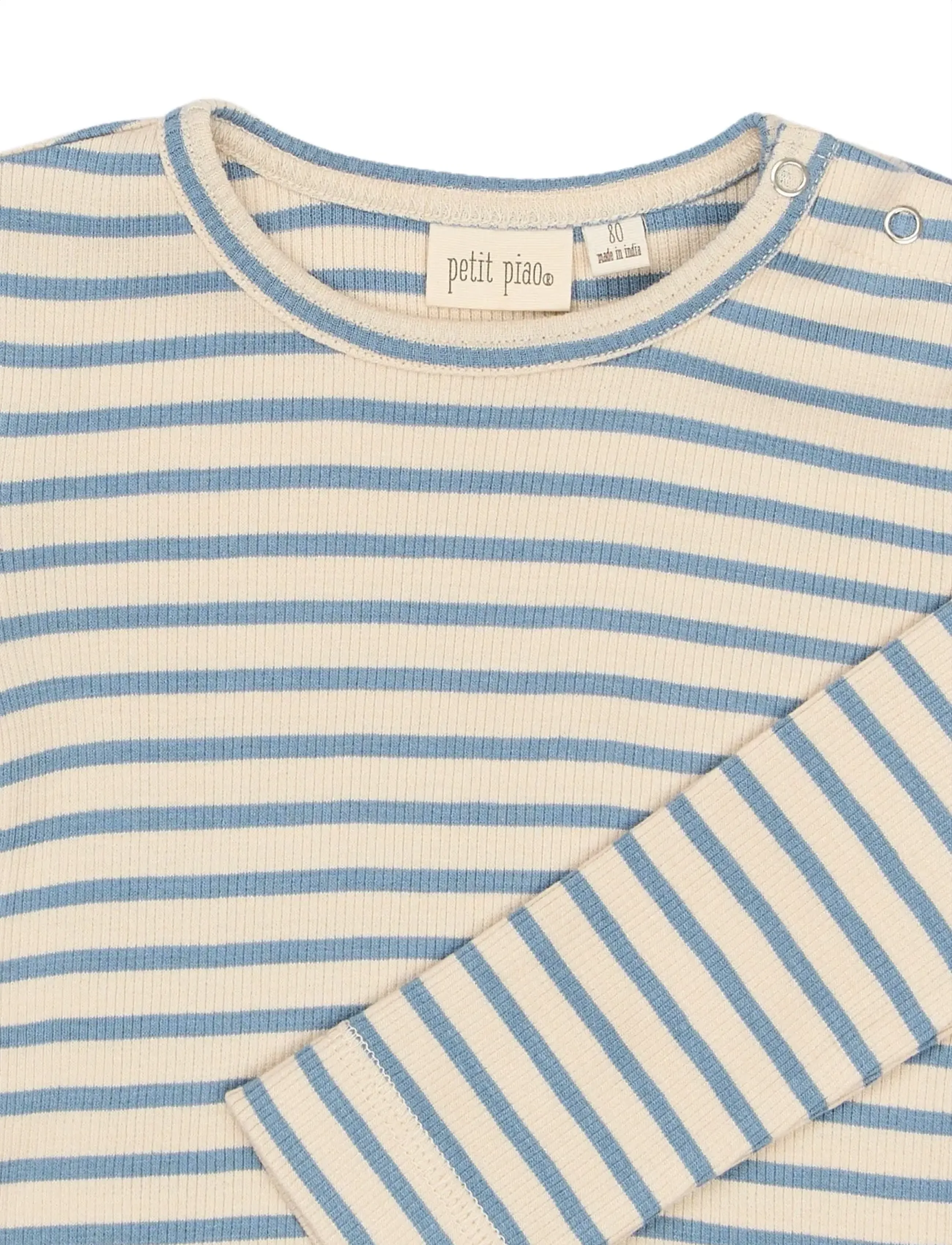 Petit Piao - PPSky L_S Tee - langärmelige - infinity striped - 2