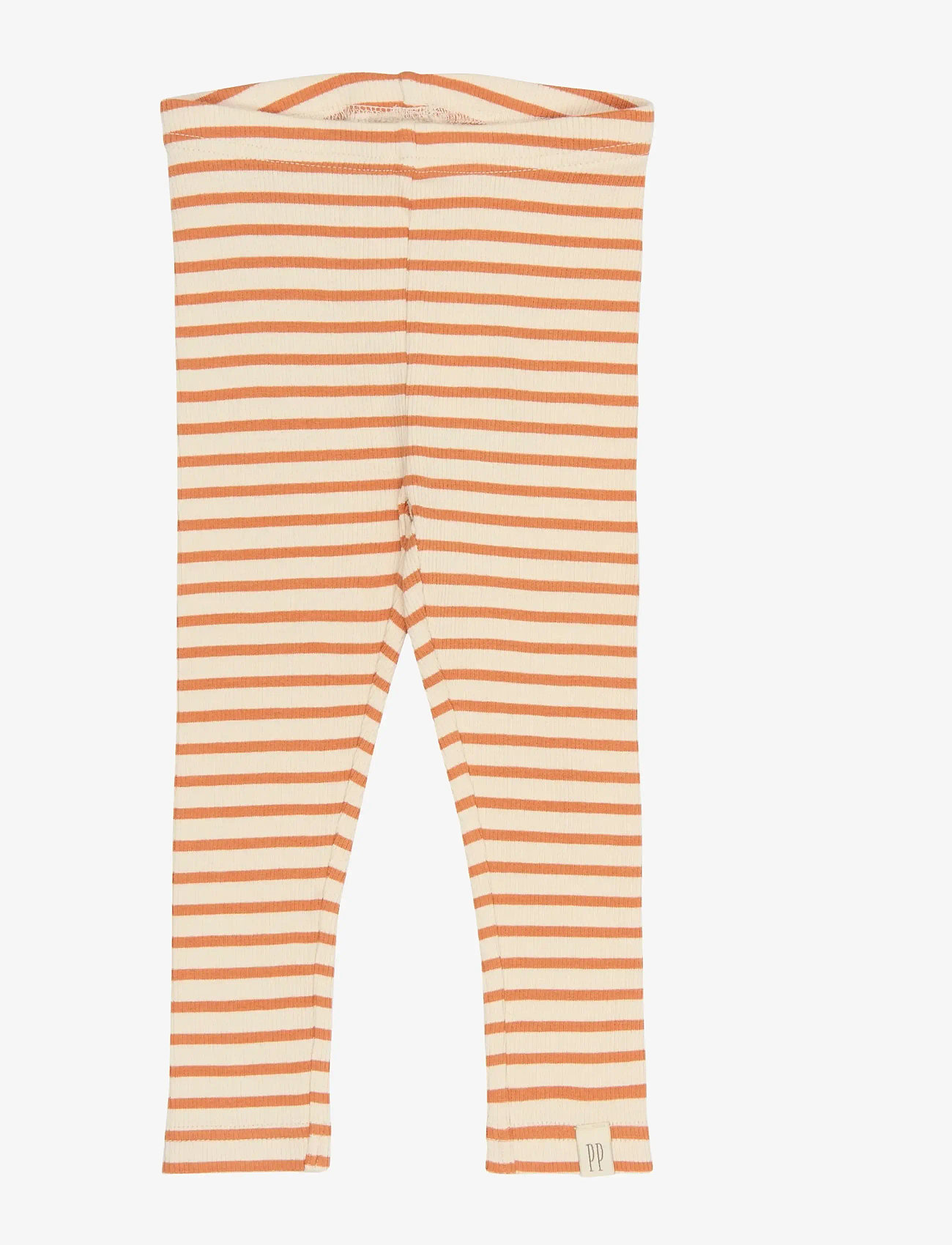 Petit Piao - PPSky Leggings - leggings - coral gold striped - 0