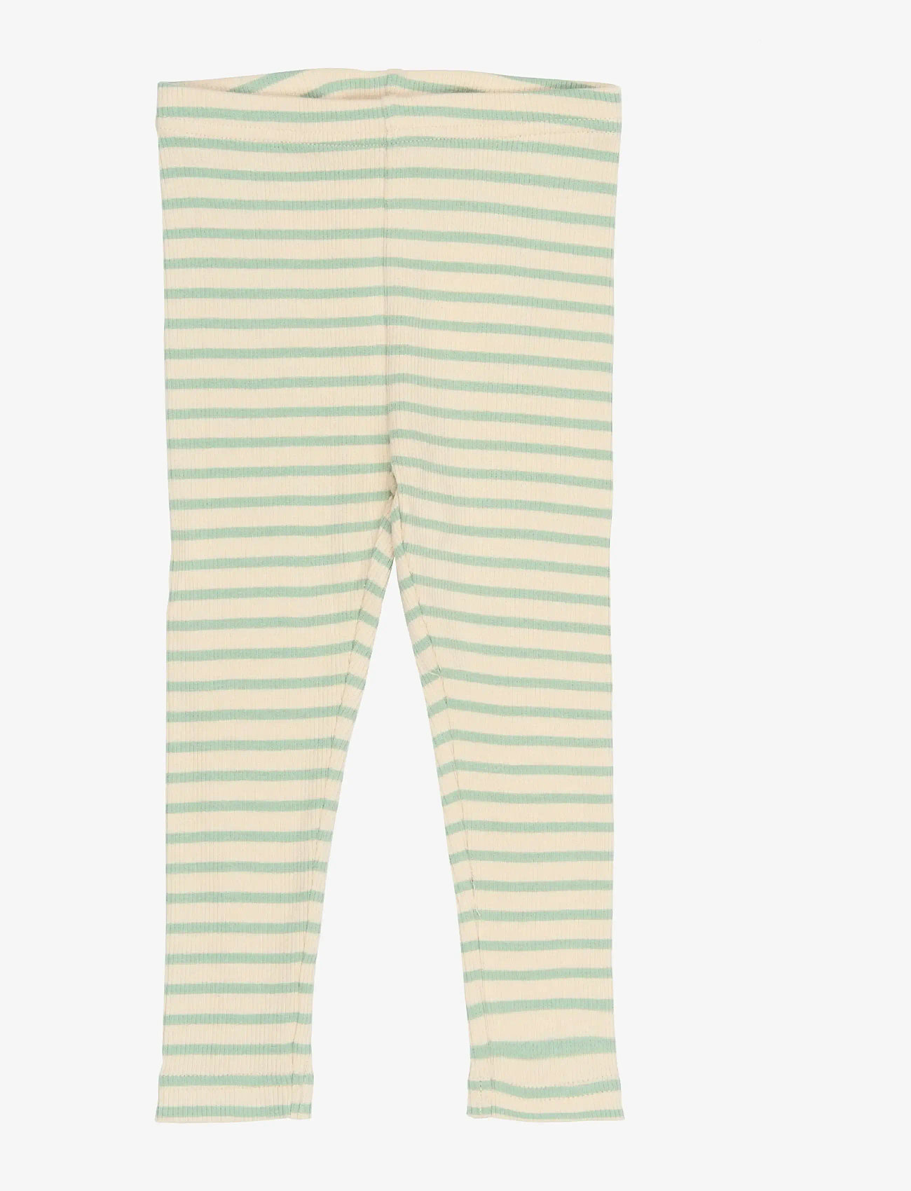 Petit Piao - PPSky Leggings - leggings - frosty green striped - 1