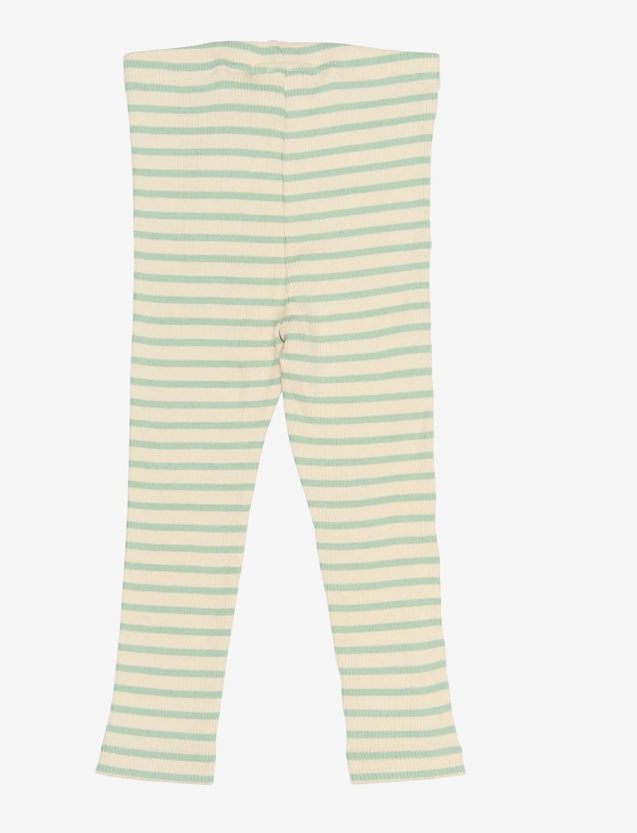 Petit Piao - PPSky Leggings - leggings - frosty green striped - 2
