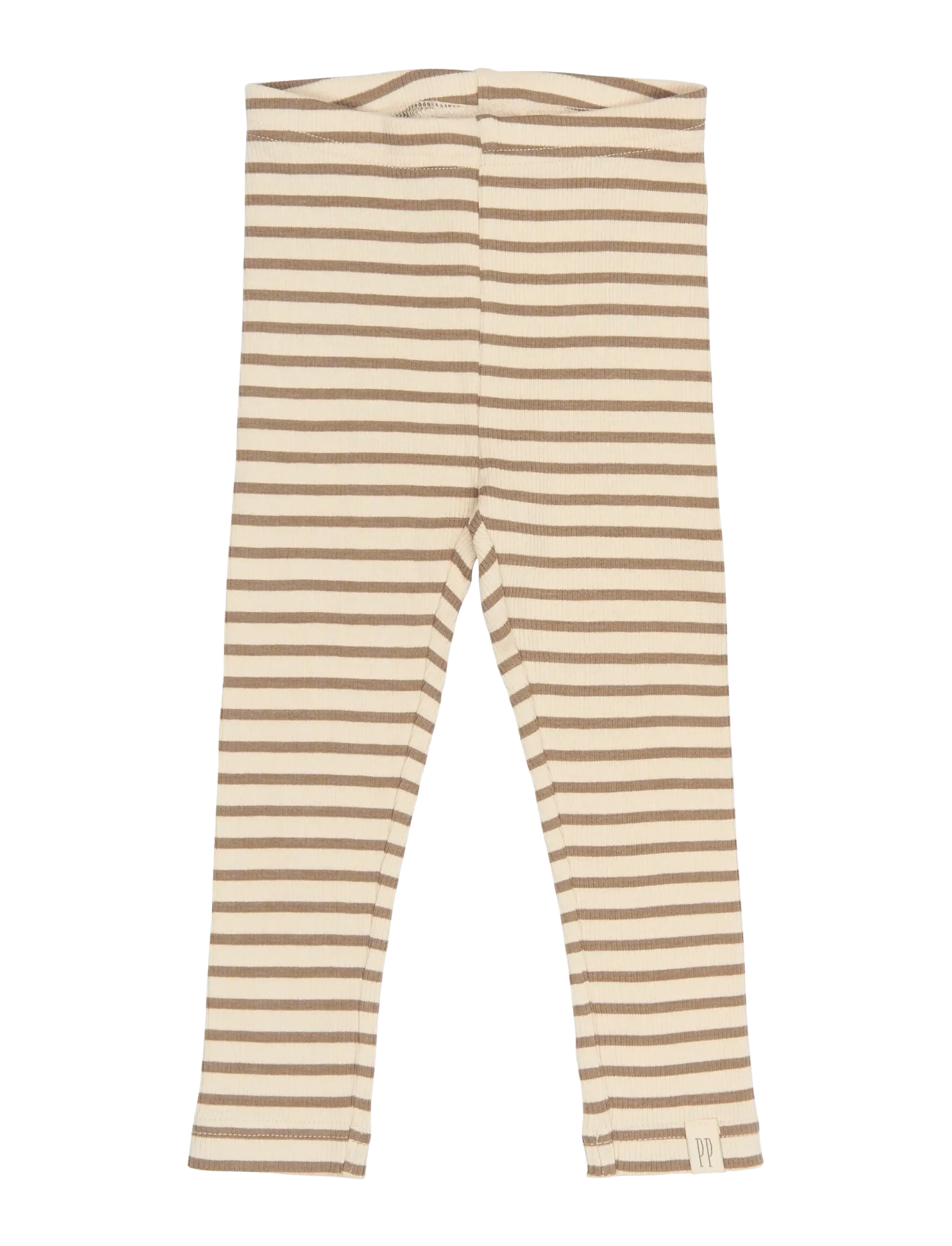 Petit Piao PPSky Leggings - Kläder - GINGER SNAP STRIPED / beige