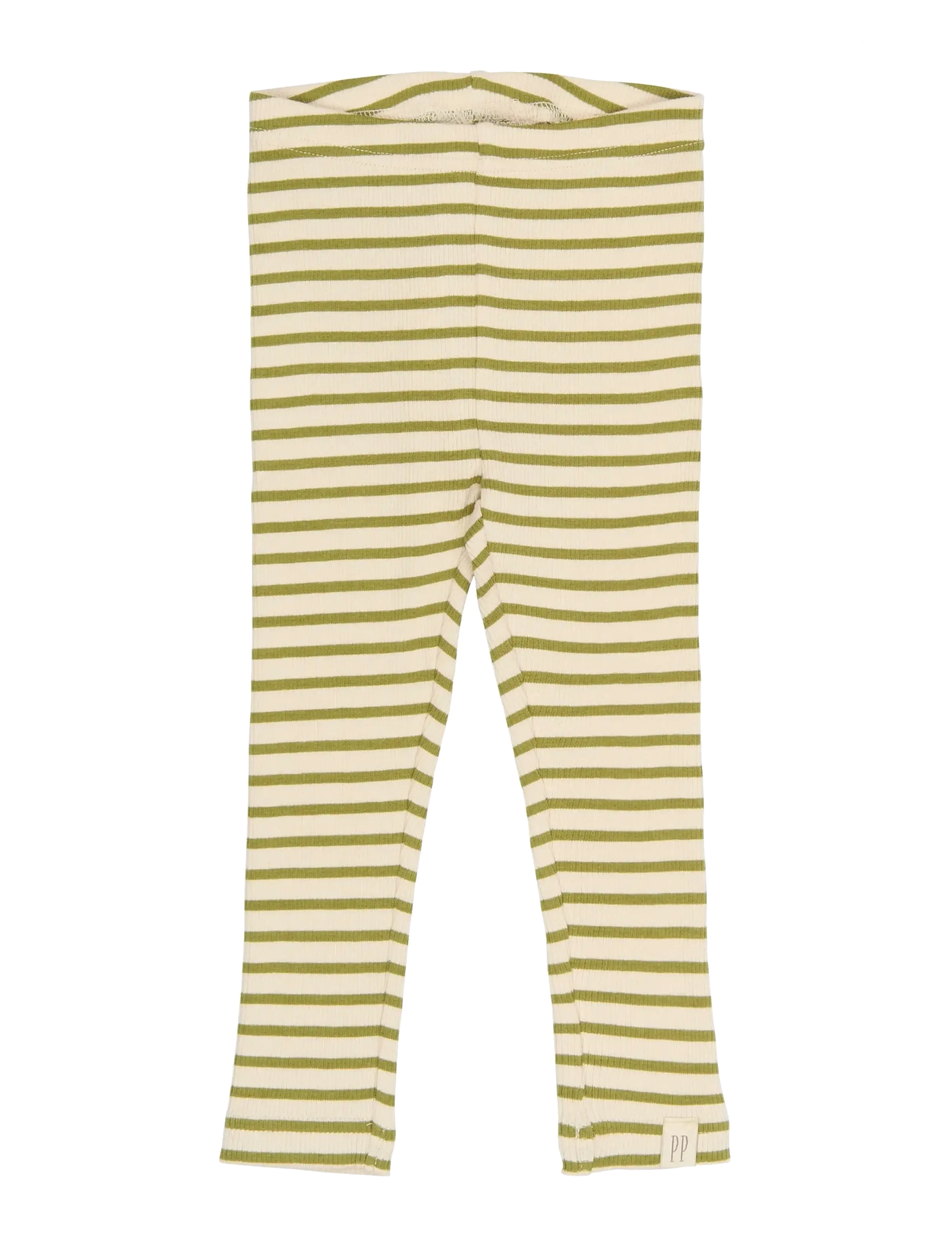 Petit Piao PPSky Leggings - Leggings - MOSSTONE STRIPED / khaki/green