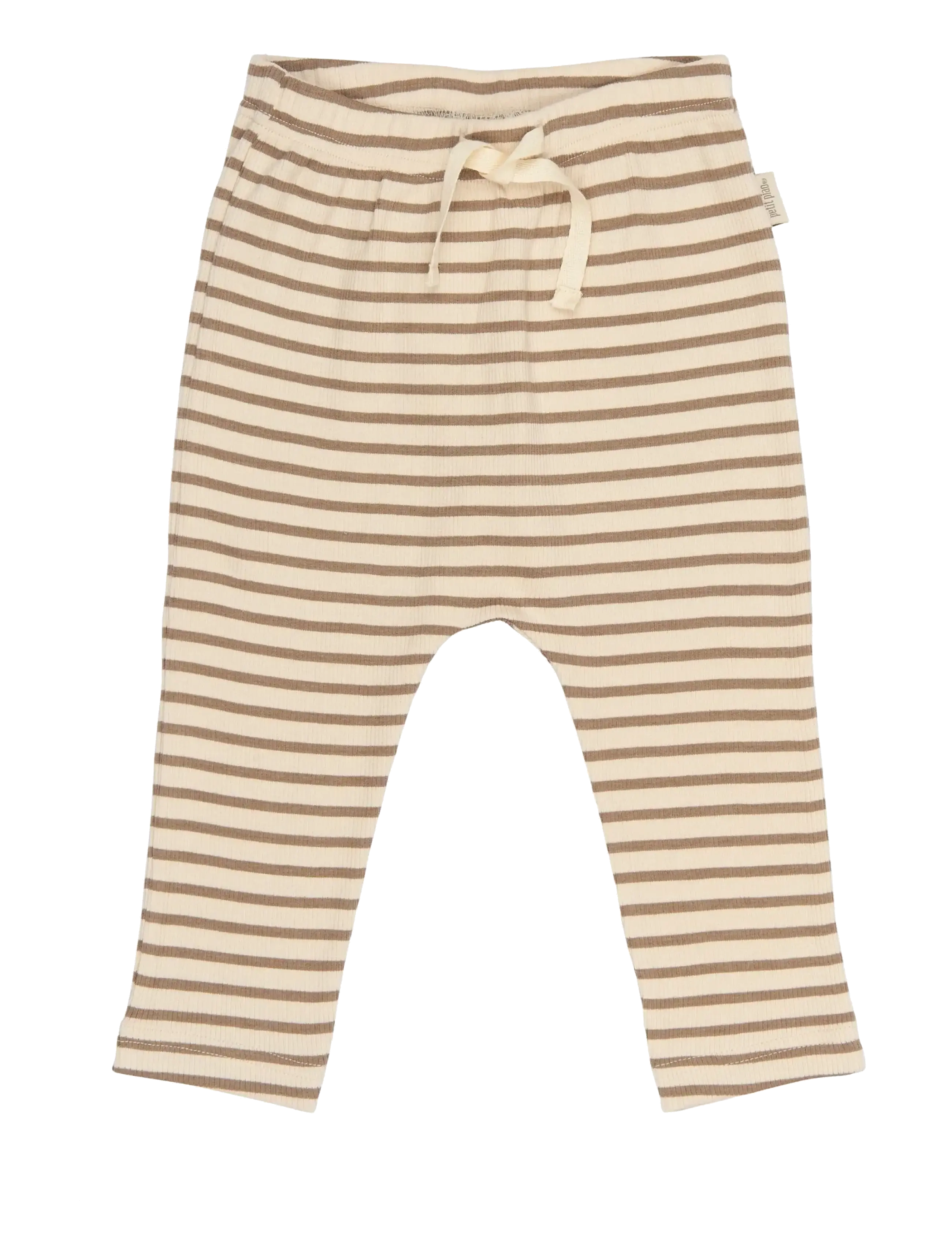 Petit Piao PPSky Pants - Kläder - GINGER SNAP STRIPED / brown
