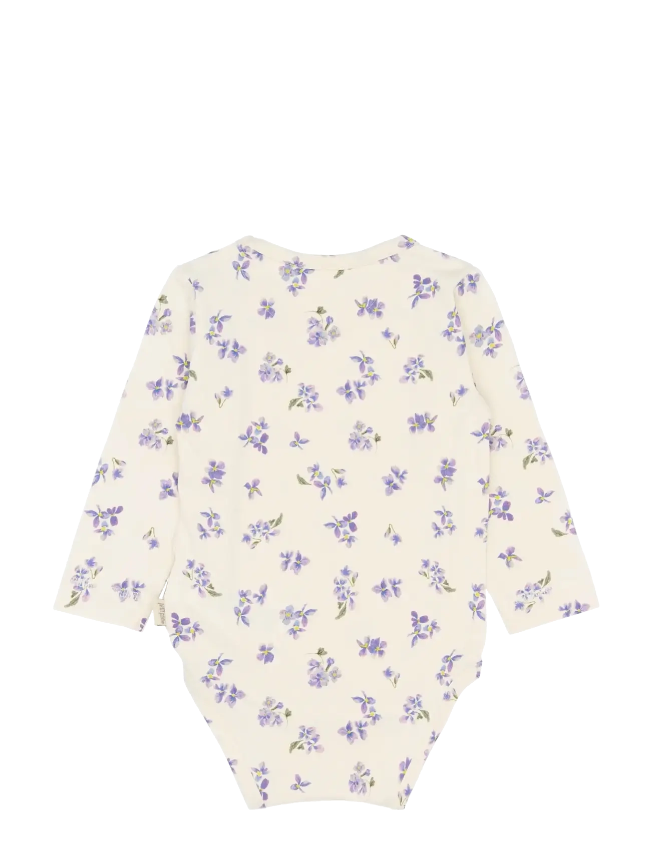 Petit Piao - PPStar L_S Body - langærmede bodyer - eggnog viola aop - 1