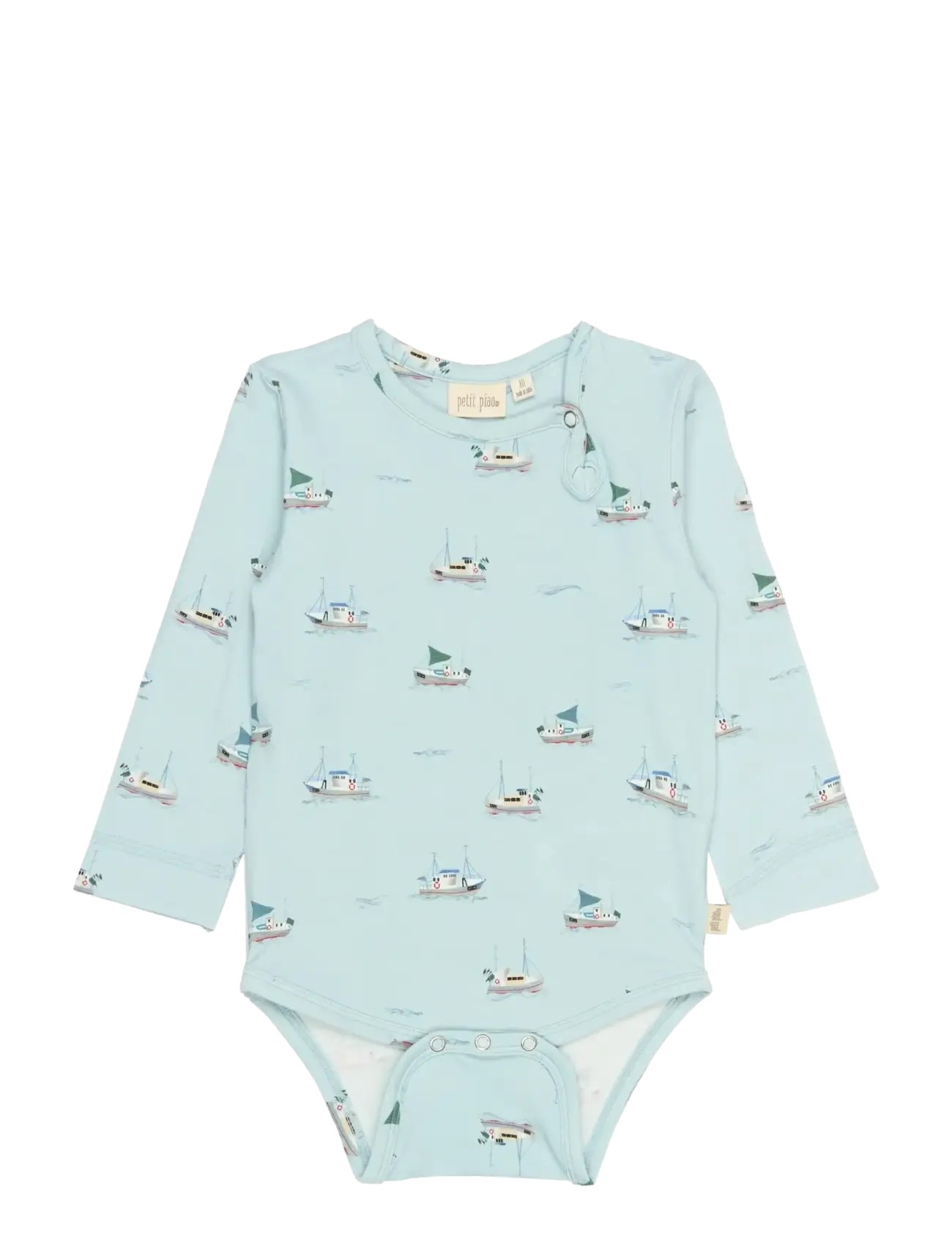 Petit Piao PPStar L_S Body - Riided - ILLUSION BLUE BOAT AOP / blue
