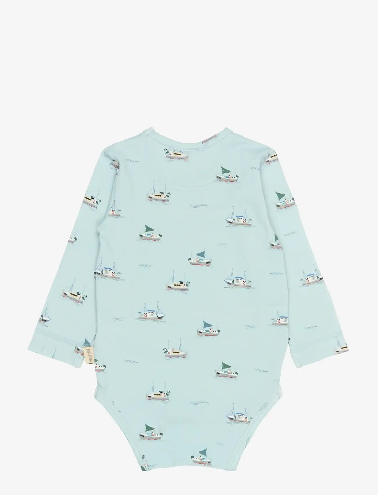 Petit Piao - PPStar L_S Body - pikkade varrukatega bodid - illusion blue boat aop - 2