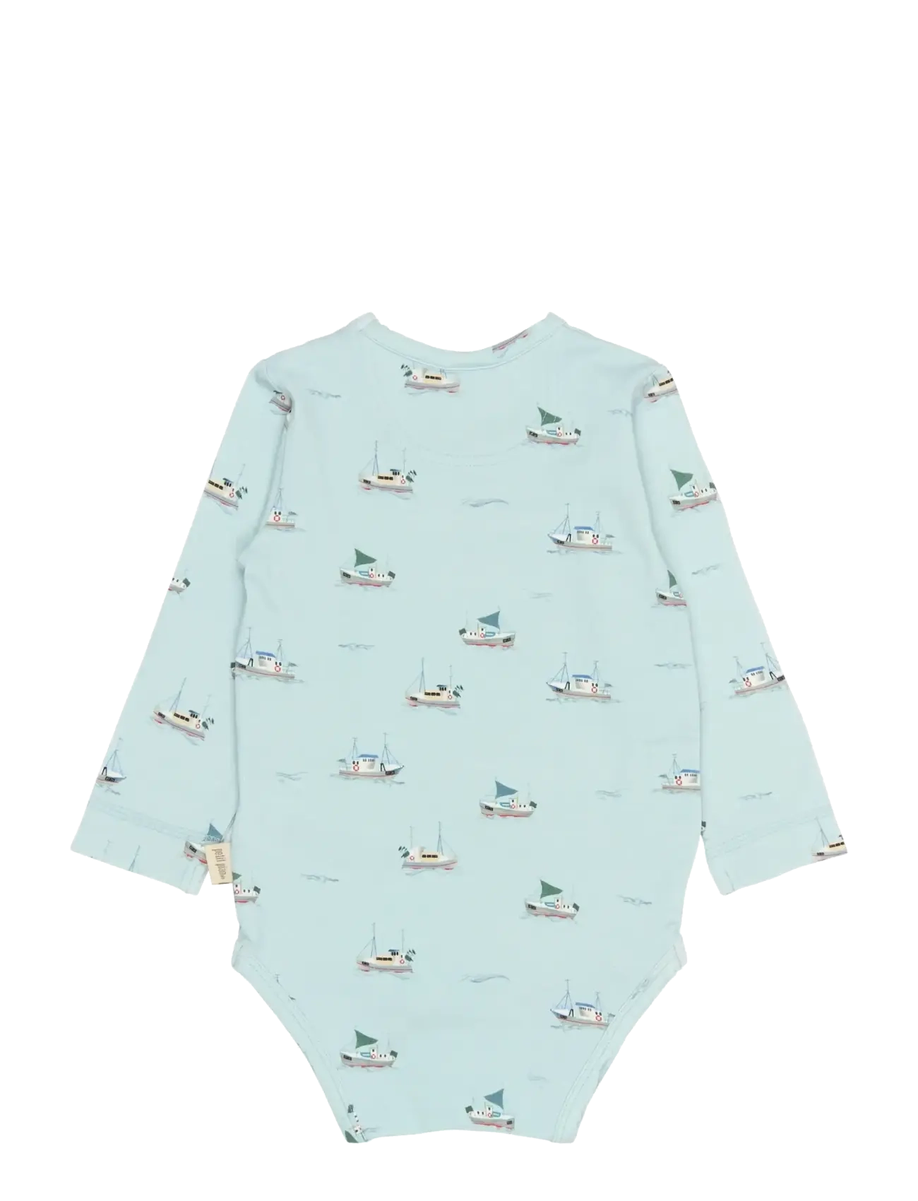 Petit Piao - PPStar L_S Body - pikkade varrukatega bodid - illusion blue boat aop - 2